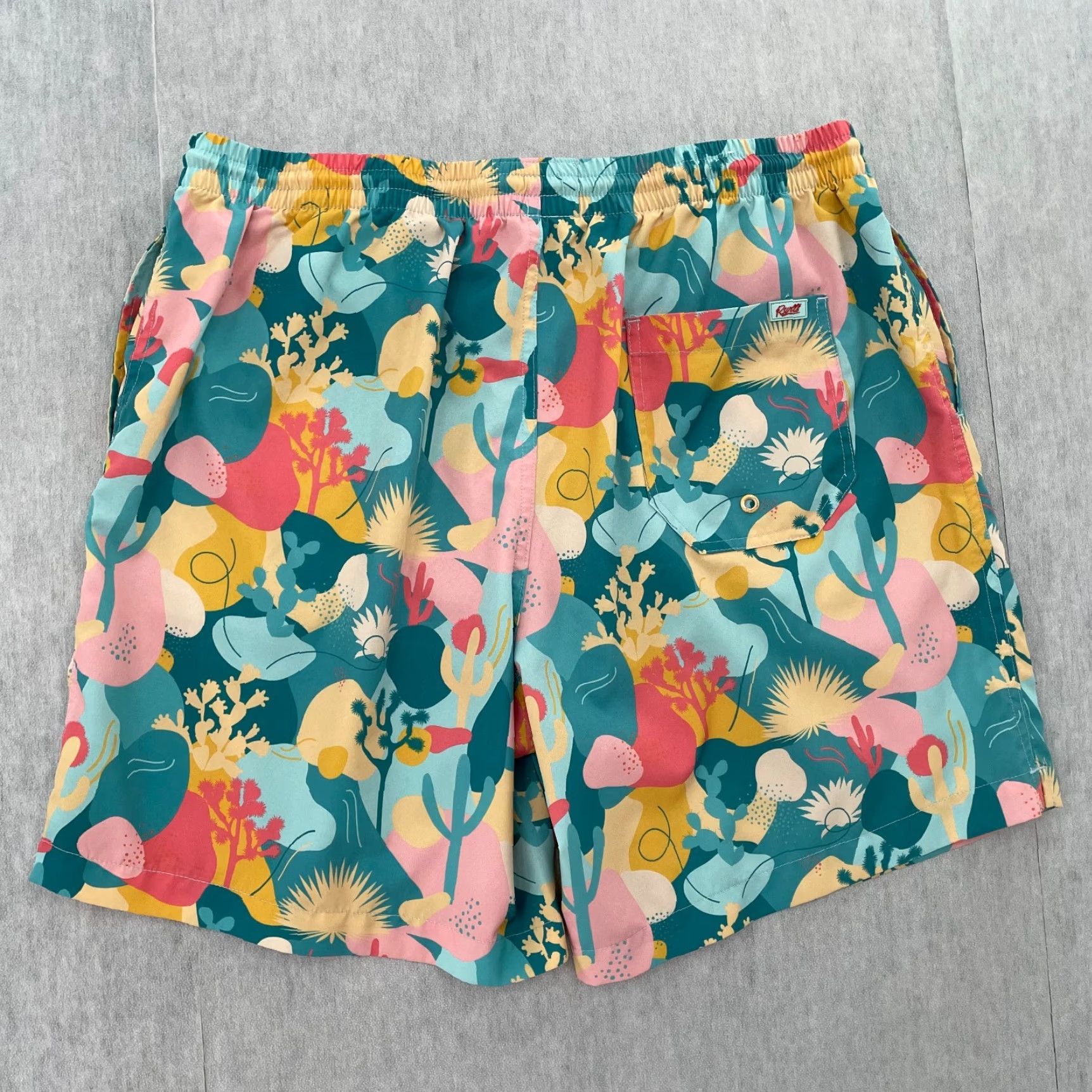 Vintage RSVLTS Shorts Adult XL San Dimas Cactus Swim Short Trunks Pockets Mens Size US 36 / EU 52 - 2 Thumbnail