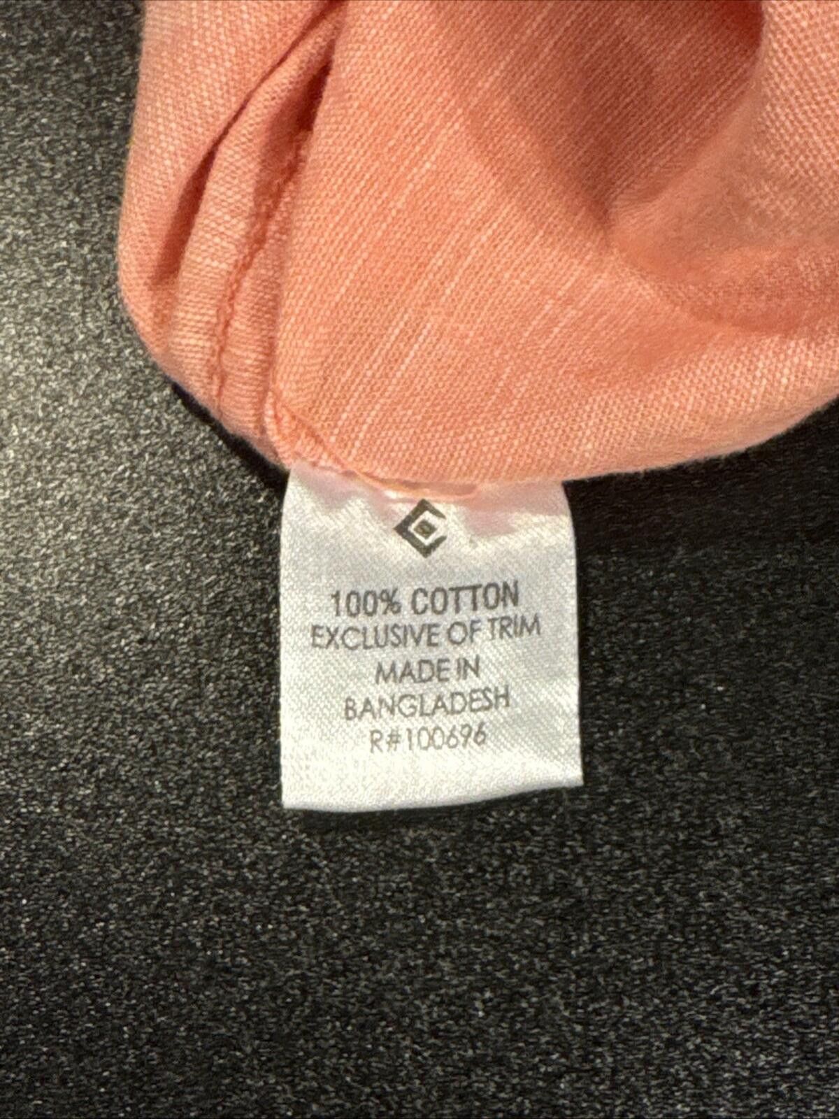 Blackjack Black Jack Shirt Mens Medium Salmon SS Button Down (621) Size US M / EU 48-50 / 2 - 5 Thumbnail