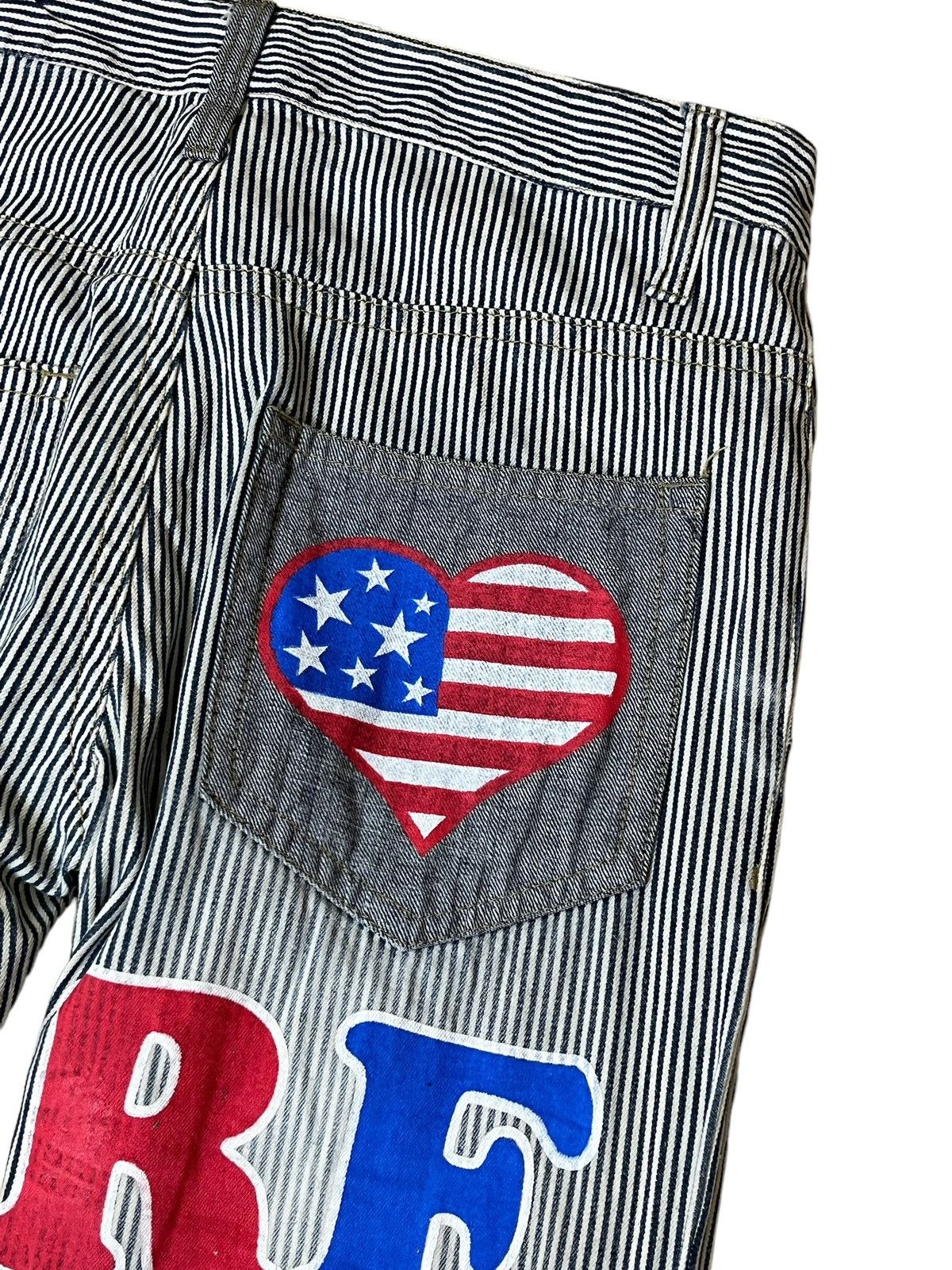 Japanese Brand SICK🔥JAPANESE CLONE DEVGRU ‘I LOVE SURF’ HICKORY JEANS Size US 32 / EU 48 - 8 Thumbnail