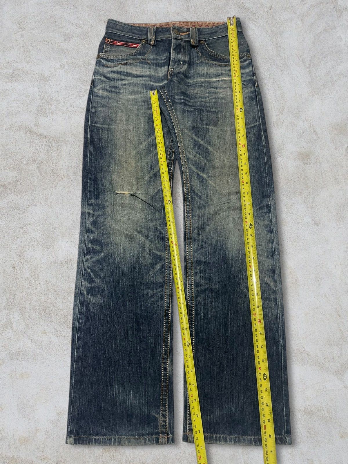Edwin Vintage Edwin EV Navajo Motifs Blue Wash Cowboy Style Jeans Size US 29 - 15 Thumbnail