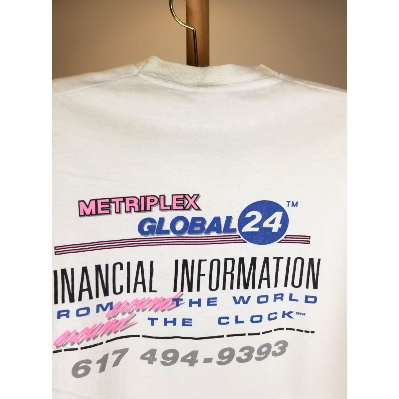Vintage VINTAGE 1992 METRIPLEX WORLD TOUR GLOBAL 24 SINGLE STITCH WHITE T-SHIRT SZ XL Size US XL / EU 56 / 4 - 8 Thumbnail