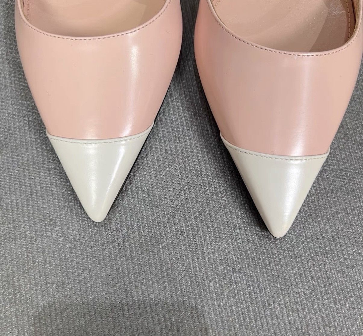Prada Prada Runway Pink & White Pointed-Toe Stiletto Heels Size US 7 / IT 37 - 3 Thumbnail
