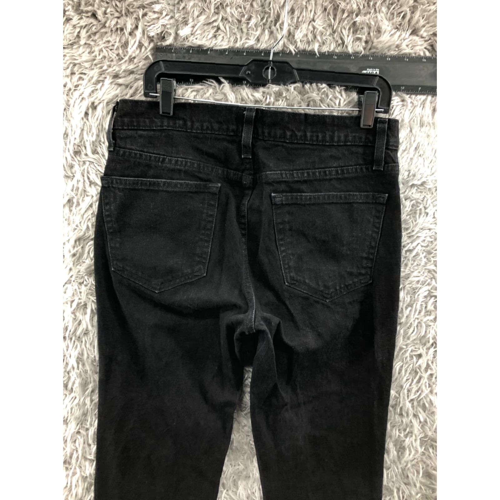 Vintage Sonoma Jeans Slim Straight Dark Wash Black 32x32 Mens Mid Rise 5-Pocket Denim Cotton Blend Slim Fit Size US 32 / EU 48 - 6 Thumbnail