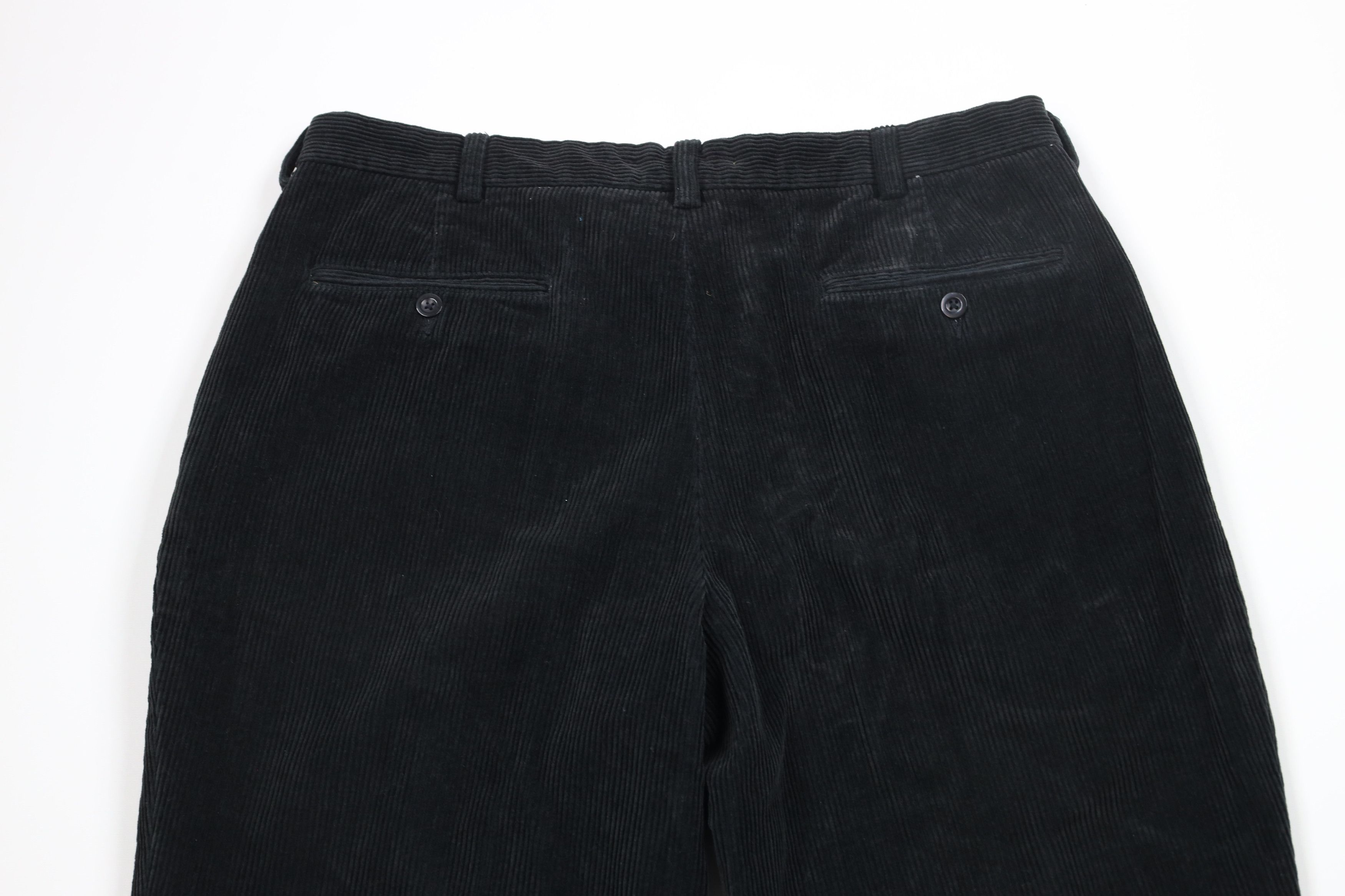Brooks Brothers × Vintage Vintage 90s Brooks Brothers Wide Leg Corduroy Pants Black Size US 38 / EU 54 - 8 Thumbnail