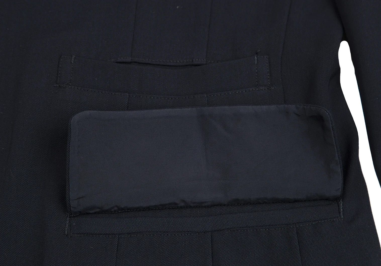 Yohji Yamamoto Yohji Yamamoto Wool Gabardine Jacket Navy S Size US S / EU 44-46 / 1 - 12 Thumbnail