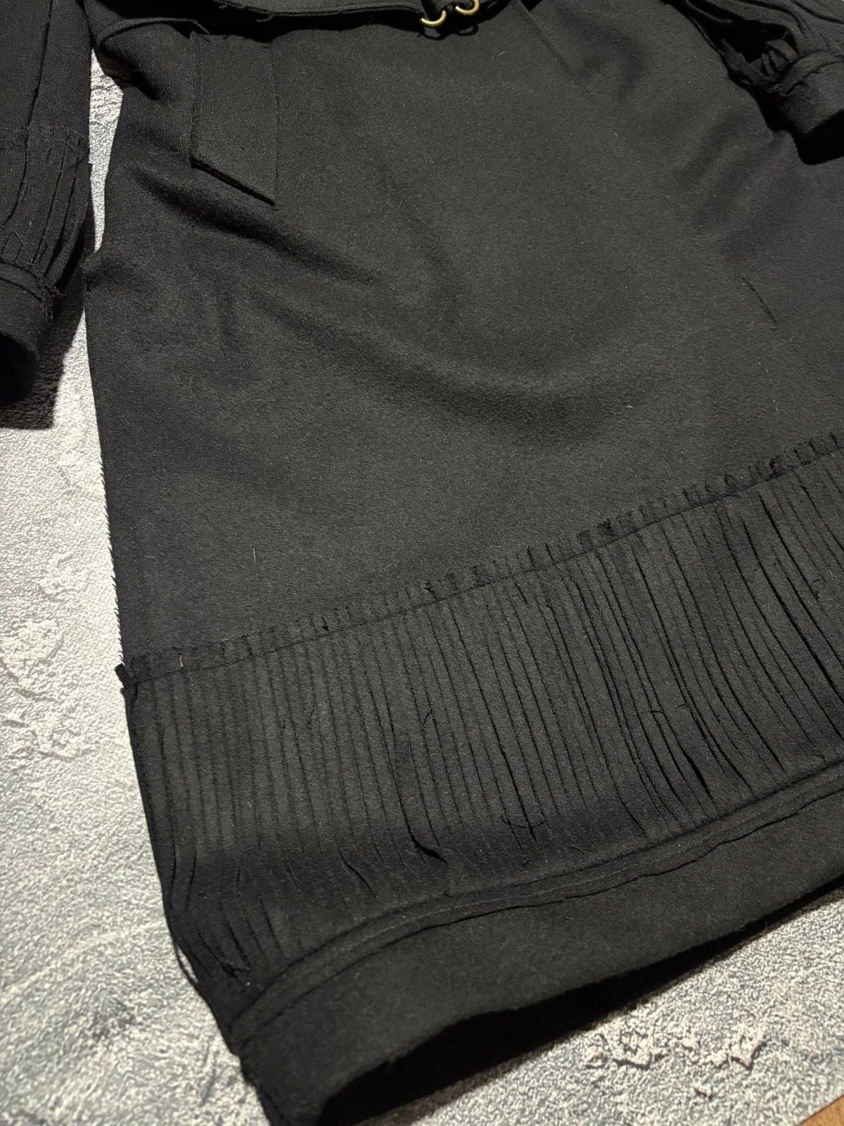 Yves Saint Laurent Archive YSL Yves Saint Laurent Black Deconstructed Wool Coat Size US M / EU 48-50 / 2 - 11 Thumbnail