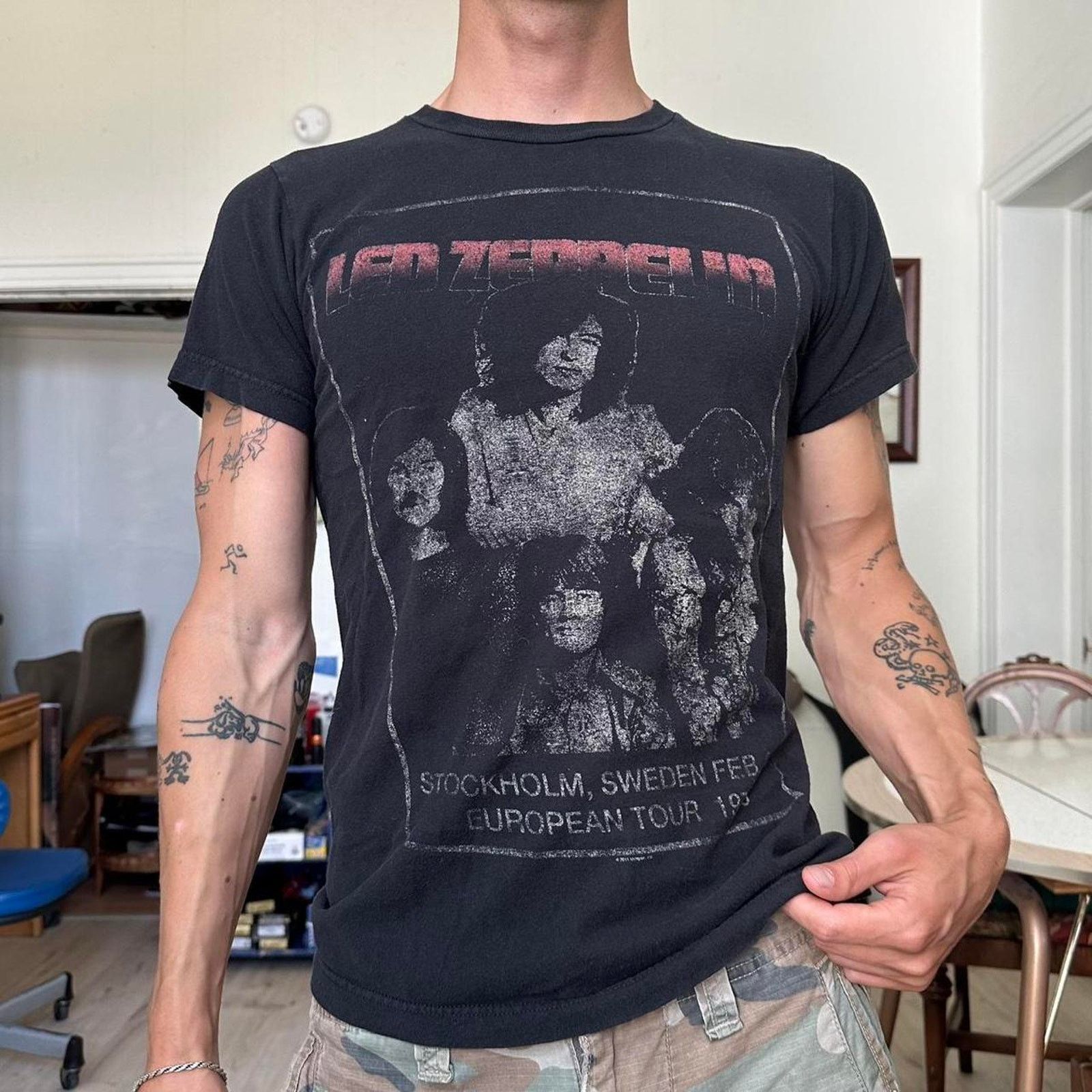 Band Tees × Vintage Vintage 00s Led Zeppelin Punk Band Tee Size US S / EU 44-46 / 1 - 3 Thumbnail