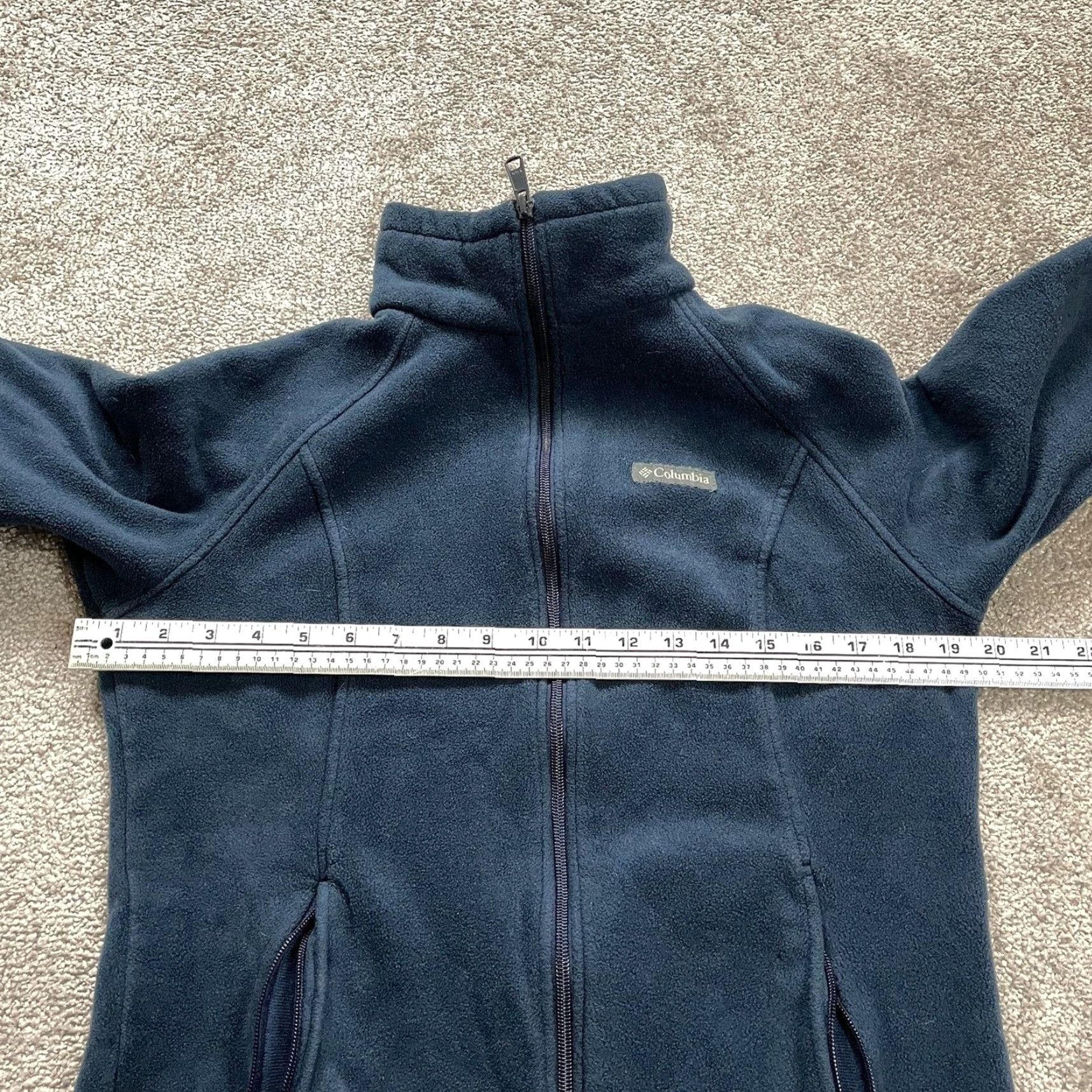 Vintage Columbia Benton Springs Fleece Jacket Womens Large Blue Full Zip Pockets Outdoor Jacket Size L / US 10 / IT 46 - 5 Thumbnail