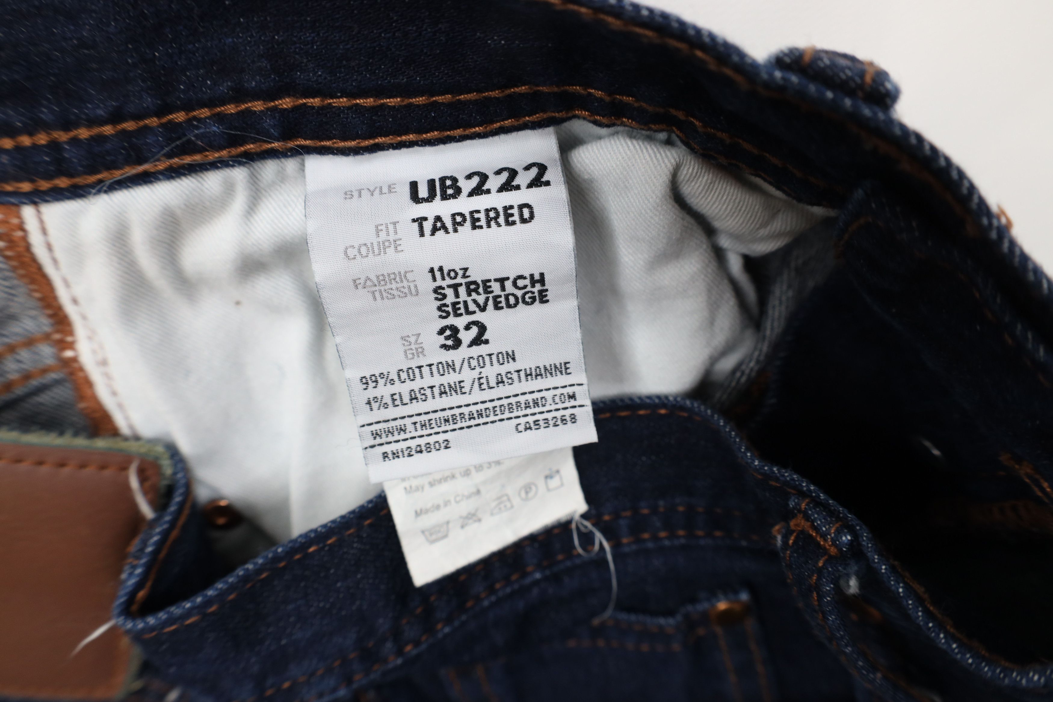 Vintage Unbranded Brand Fly 11oz Selvedge Stretch Tapered Leg Jeans Size US 32 / EU 48 - 7 Thumbnail