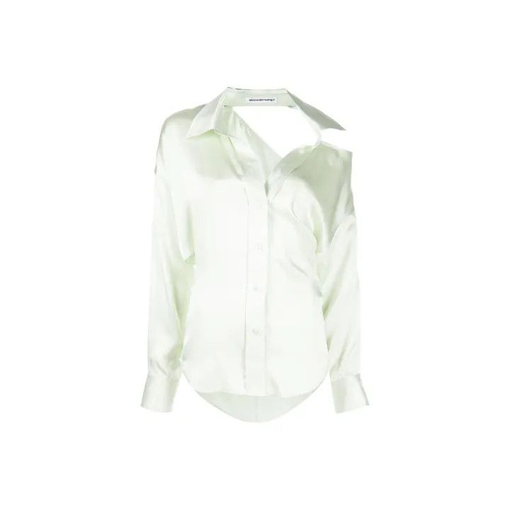 Alexander Wang Alexander Wang Mint Green Long Sleeve Shirt 0079 Size XS / US 0-2 / IT 36-38 - 1 Thumbnail