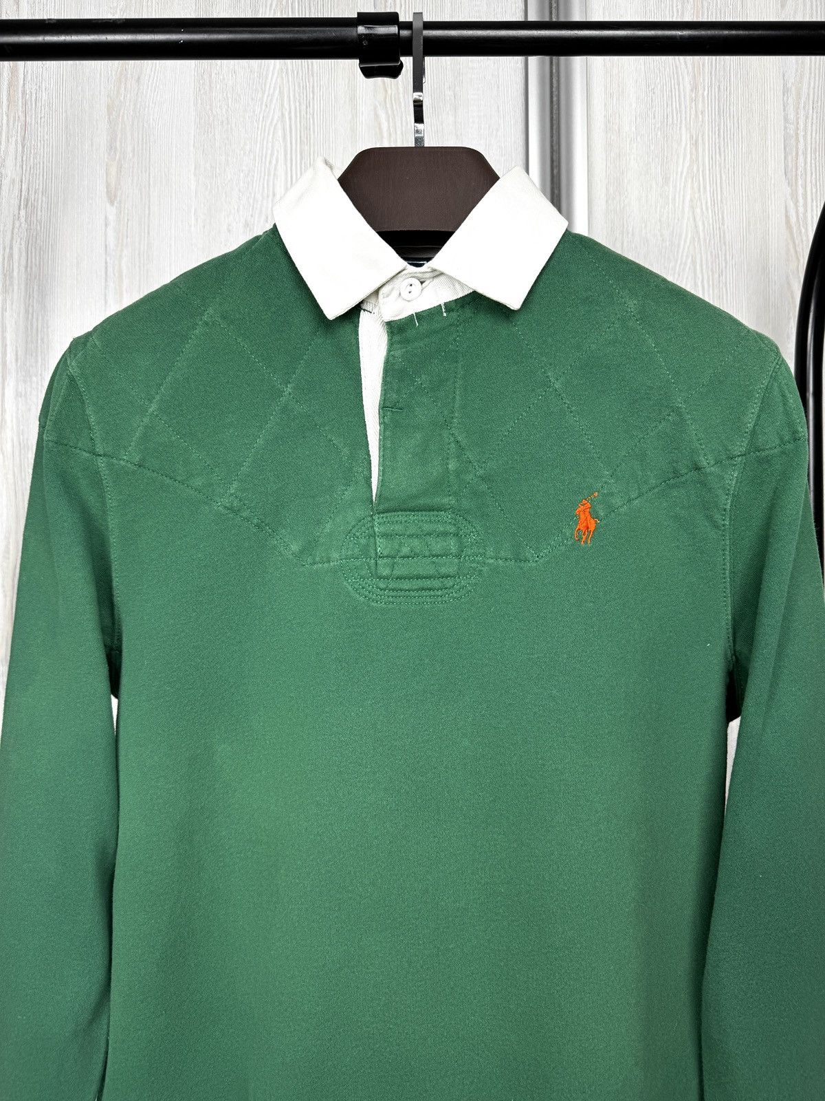 Polo Ralph Lauren Polo Ralph Lauren vintage green rugby polo shirt y2k 90 rare Size US S / EU 44-46 / 1 - 3 Thumbnail