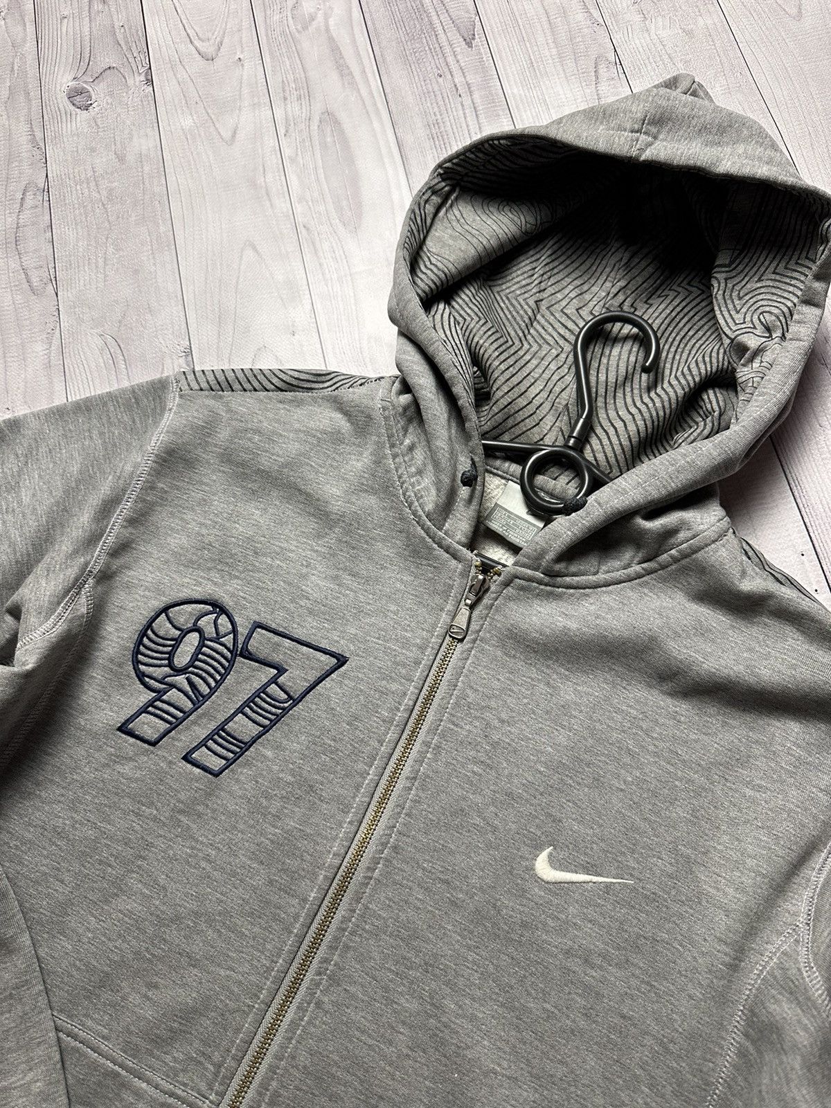 Nike × Vintage Vintage Nike Air max 97 sneakers size L zip hoodie rare Size US L / EU 52-54 / 3 - 6 Thumbnail