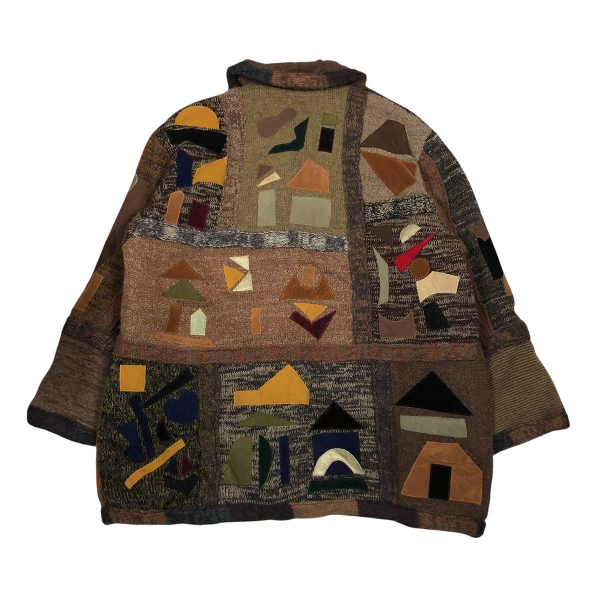 Japanese Brand × Vintage 🔥VINTAGE PATCHWORK DESIGN UNBRAND JACKET ISSEY MIYAKE Size US L / EU 52-54 / 3 - 2 Thumbnail