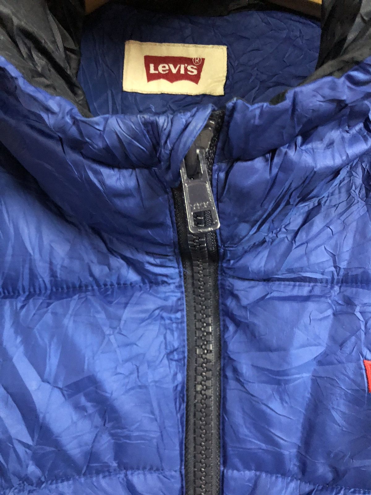 Designer × Levi's Vintage Y2K Levis puffer Jacket Hoodie Size US S / EU 44-46 / 1 - 4 Thumbnail