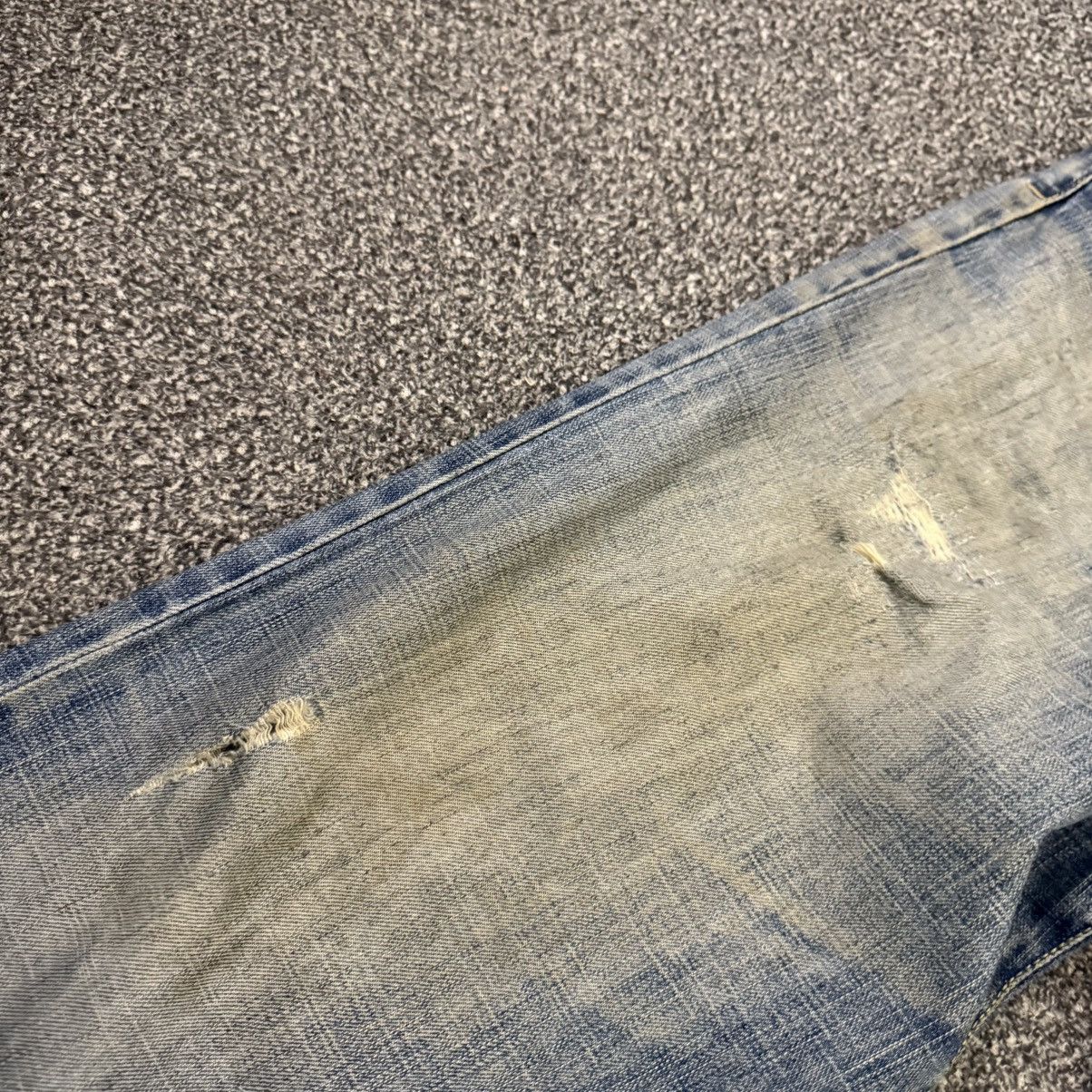 Seditionaries 🔥 Y2K Distressed J950 WideLeg Thrashed Denim Size US 32 / EU 48 - 11 Thumbnail