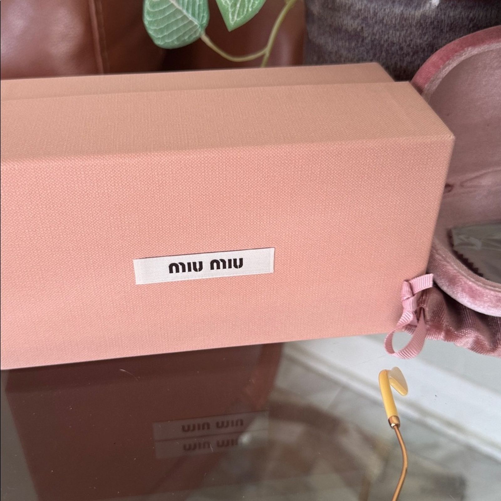 Miu Miu MIU MIU Gold Butterfly Frame Sunglasses- full inclusion Size ONE SIZE - 2 Thumbnail