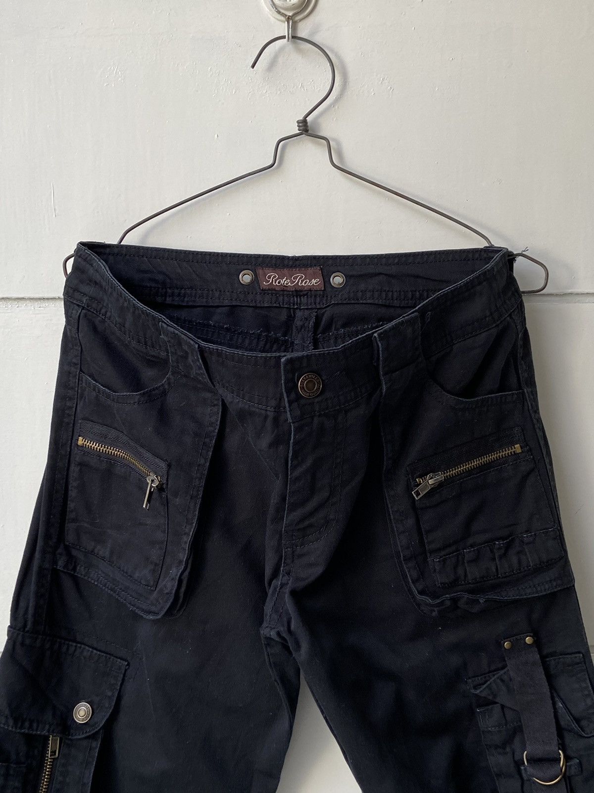 Designer × Japanese Brand ROTE ROSE Black Long Pants Size US 28 / EU 44 - 2 Thumbnail