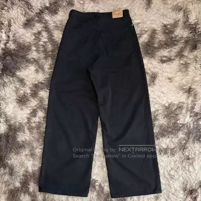Balenciaga Balenciaga size S Solid Zip-Up Loose Casual Pants Black Size US 27 - 2 Thumbnail