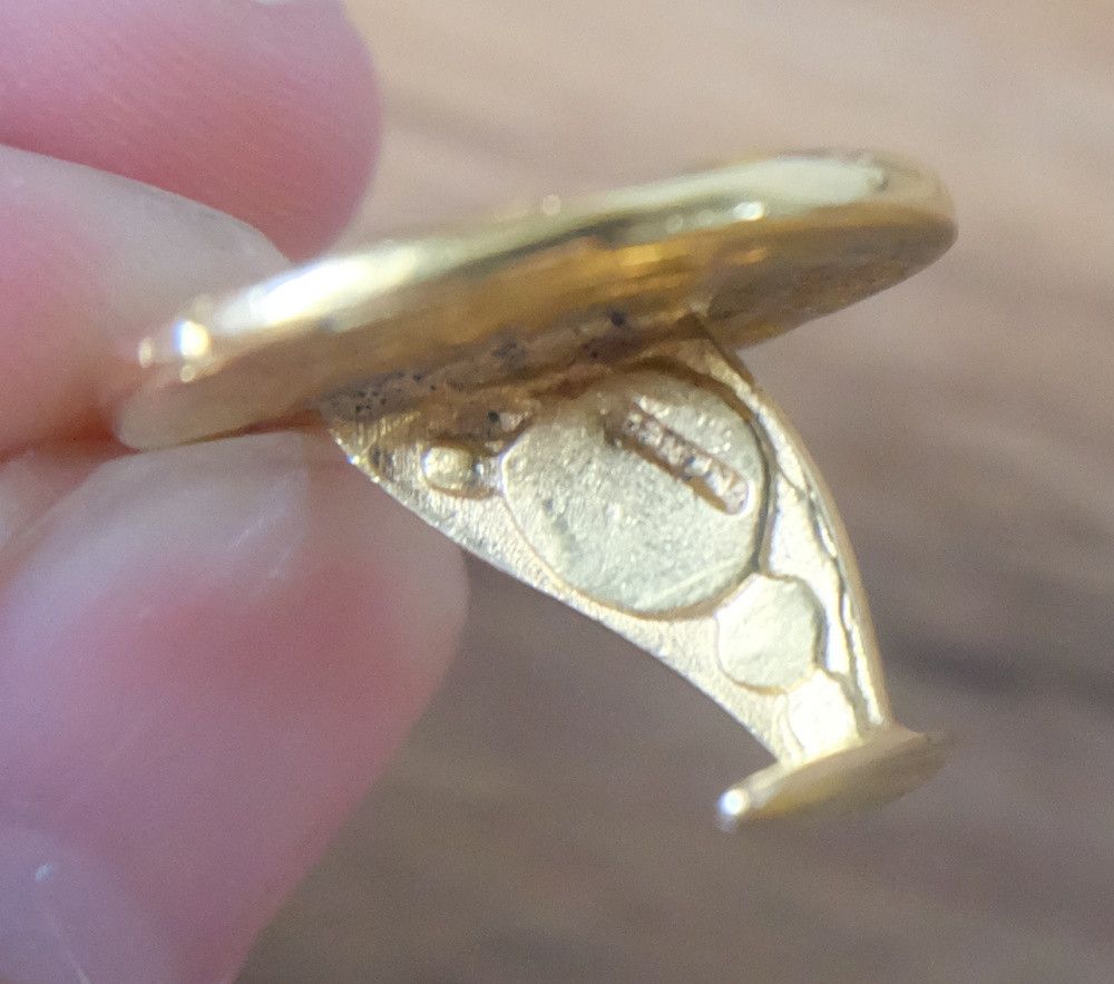 Vintage Vintage European Gold Plated Cufflinks Stamped Size ONE SIZE - 4 Thumbnail