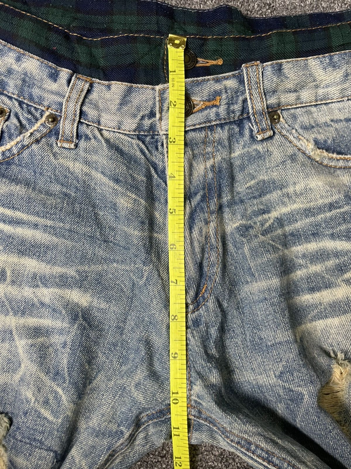 Vintage Japanese Brand Distressed Denim Ripped Jeans (67) Size US 32 / EU 48 - 8 Thumbnail
