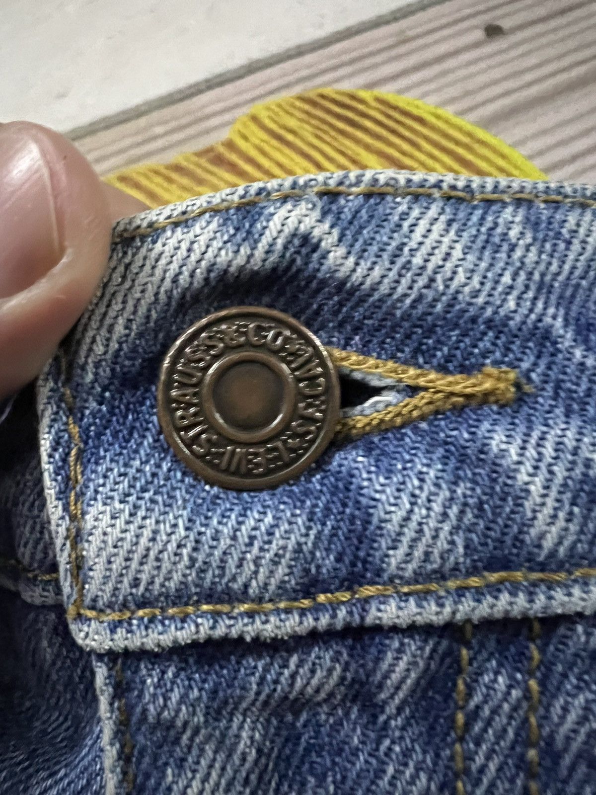 Levi's VTG Y2K LEVIS 607 BLUE JEANS ORANGE TAB Size US 30 / EU 46 - 3 Thumbnail