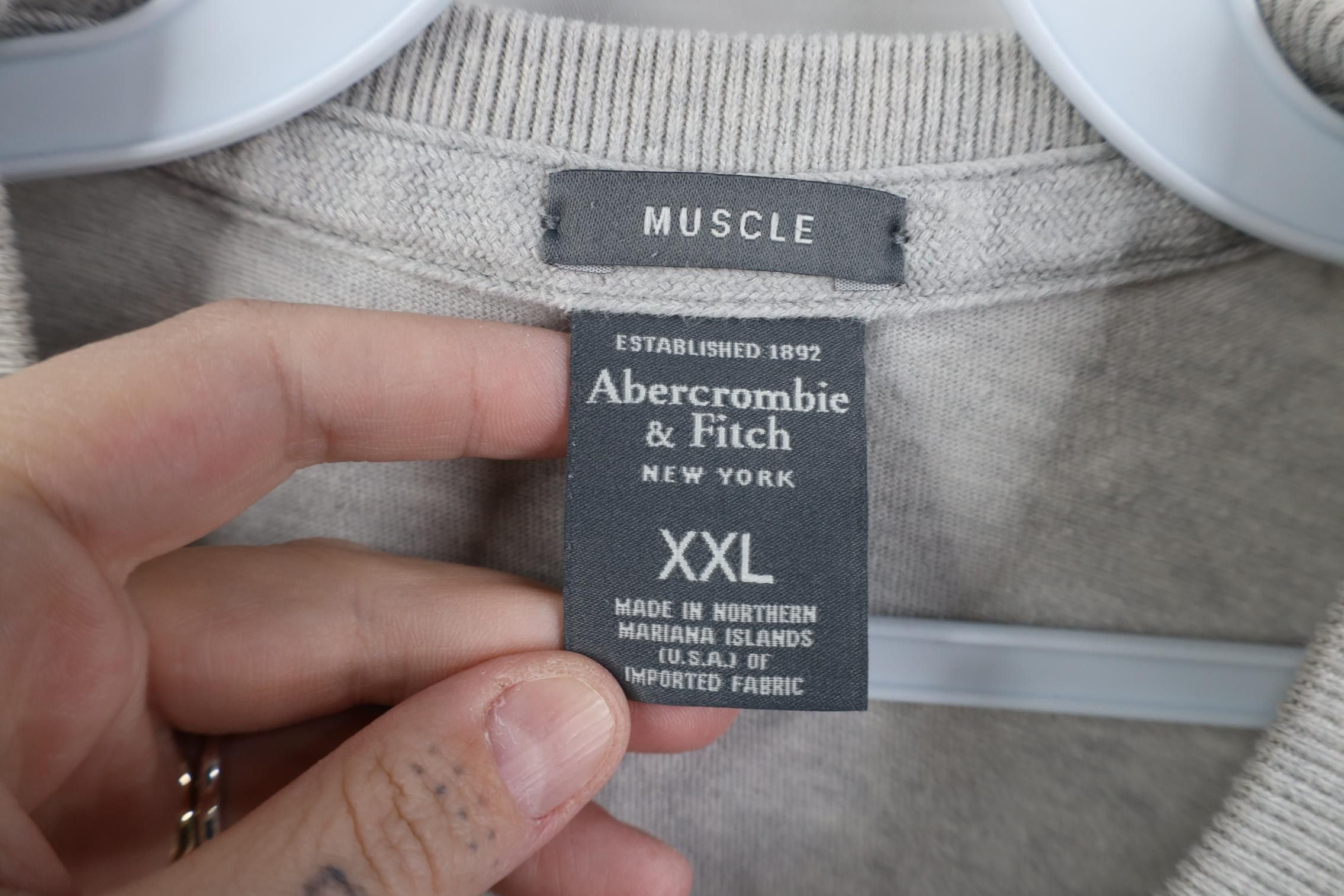 Abercrombie & Fitch Vintage 90s Y2K Abercrombie & Fitch Moose T-Shirt Gray USA Size US XXL / EU 58 / 5 - 7 Thumbnail