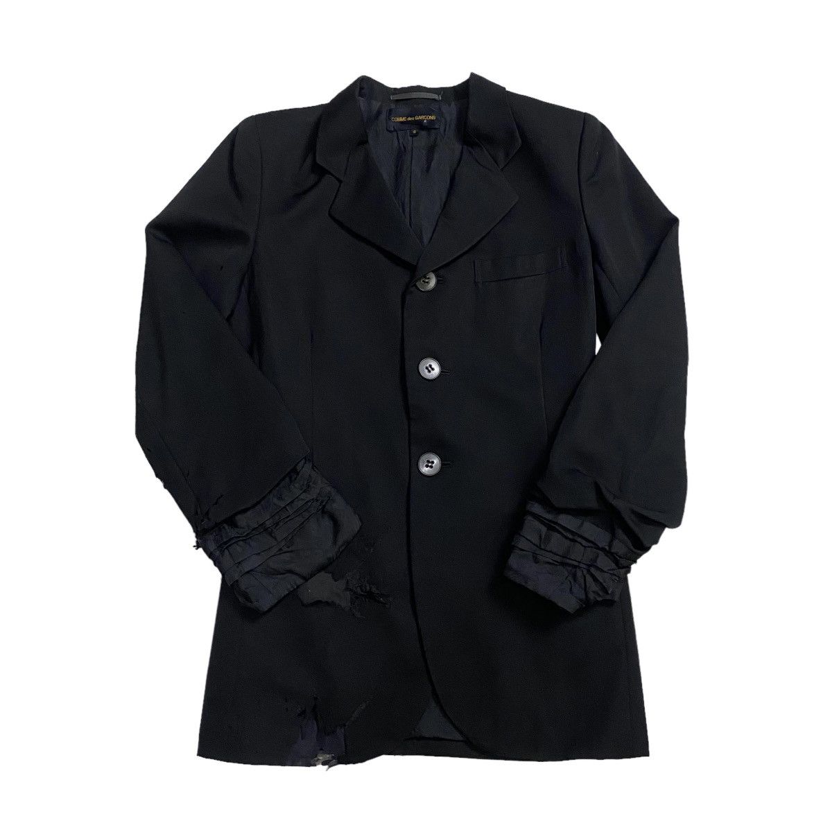 Comme des Garcons × Japanese Brand × Vintage Comme Des Garcons AD1992 distressed blazer coat Size US S / EU 44-46 / 1 - 15 Thumbnail