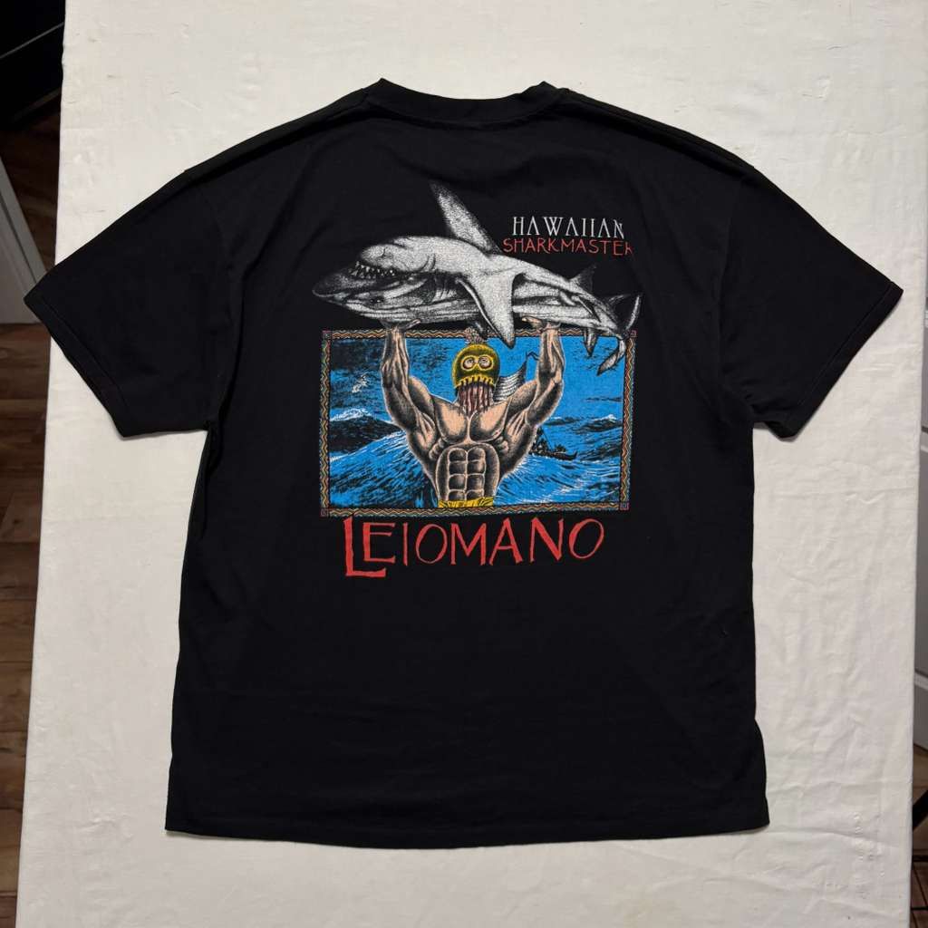 Hanes VTG 80's Hawaiian Strength Graphic T-Shirt Black XL Size US XL / EU 56 / 4 - 5 Thumbnail