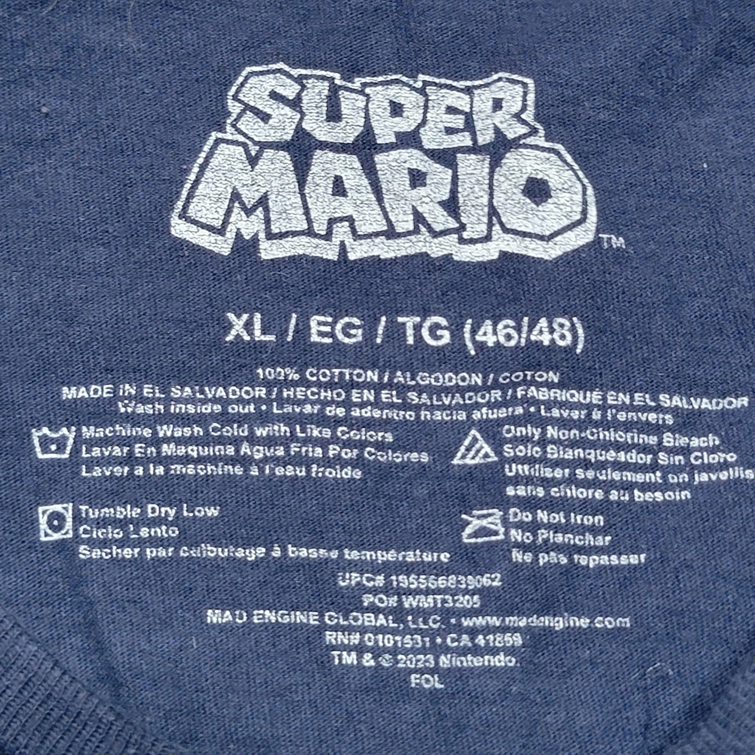 Other Super Mario SS Dark Blue Unisex Tee Characters - Size XL Size US XL / EU 56 / 4 - 4 Thumbnail