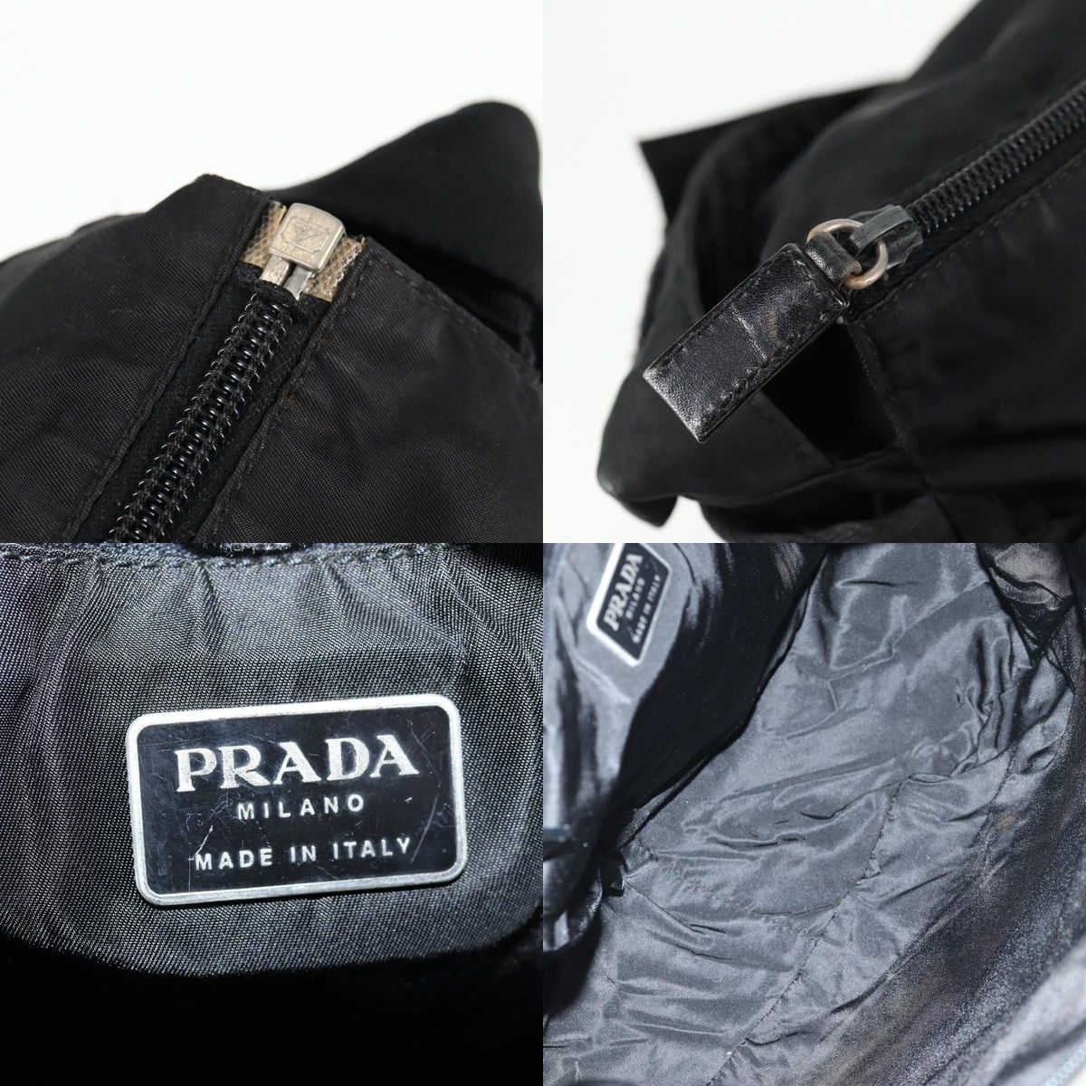 Prada PRADA Shoulder Bag Nylon Black Silver Size ONE SIZE - 12 Thumbnail