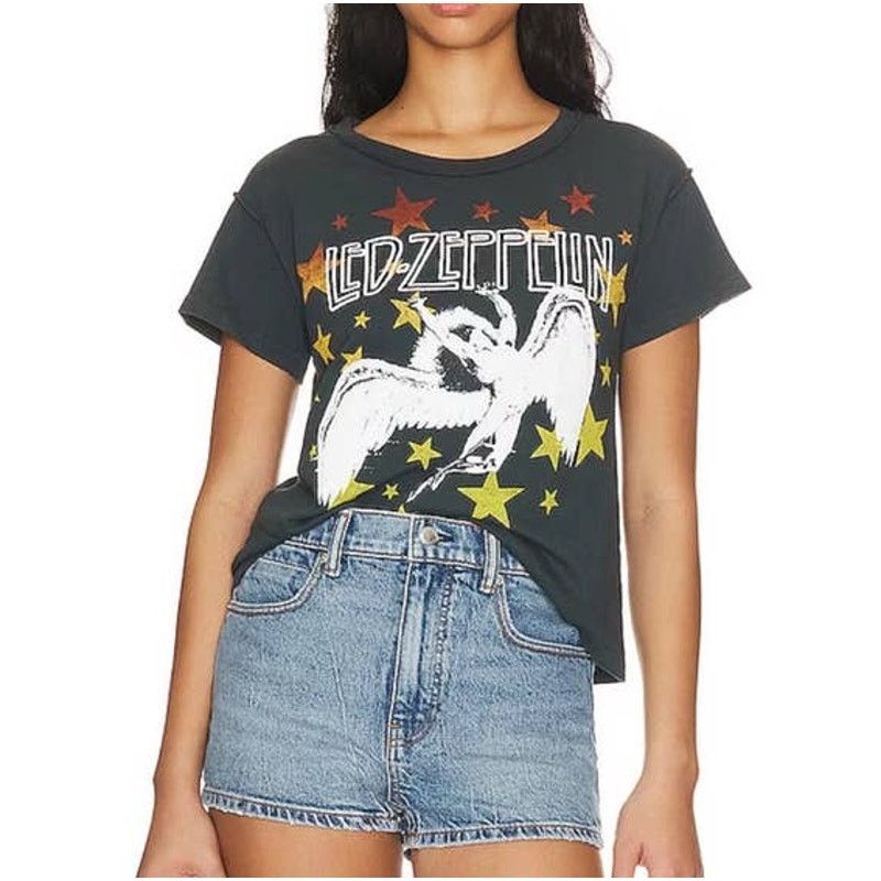 Daydreamer Daydreamer Led Zepplin Icarus Star Tee Vintage Black Small Size S / US 4 / IT 40 - 2 Thumbnail
