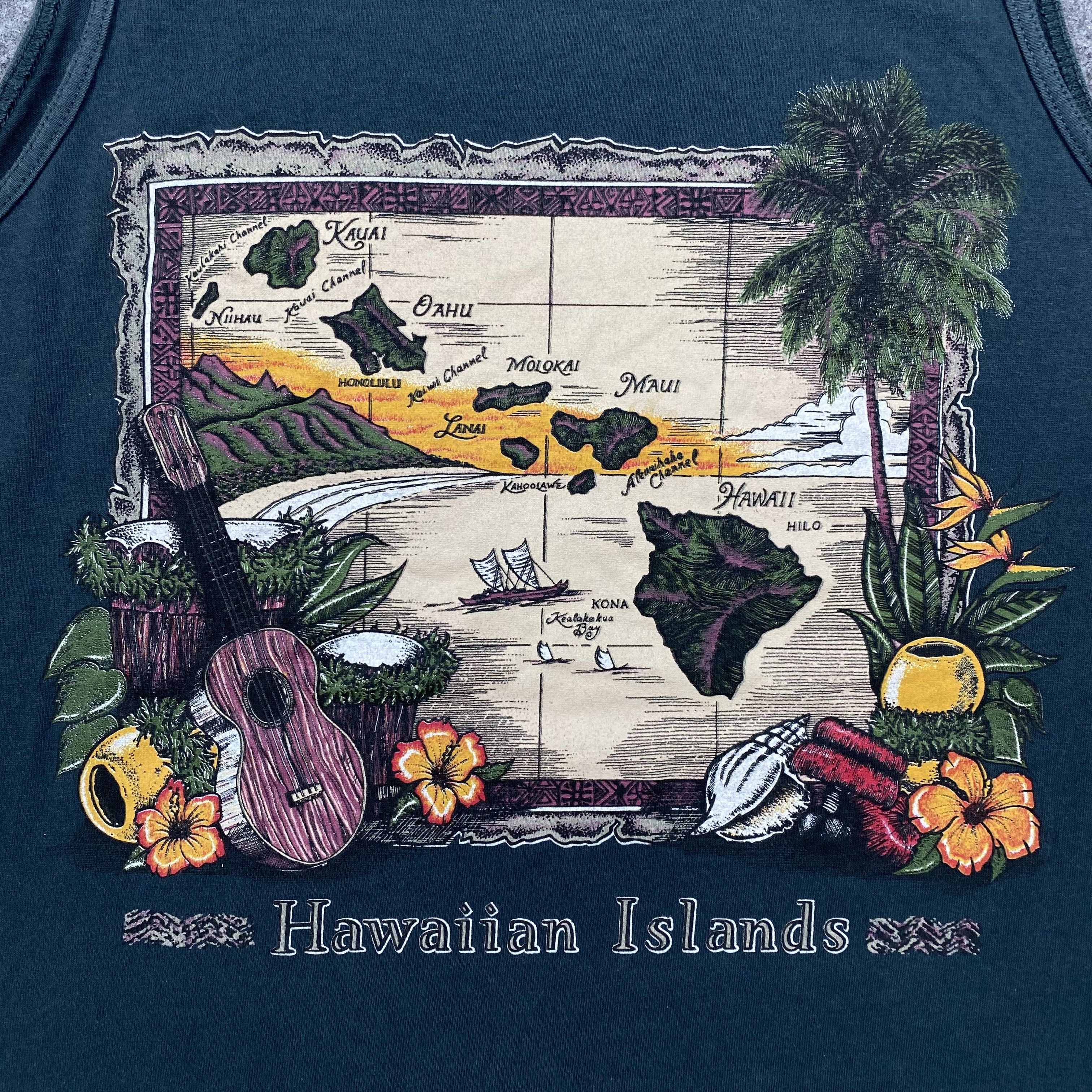 Vintage Vintage Hawaiian islands Tshirt-N014 Size US L / EU 52-54 / 3 - 3 Thumbnail