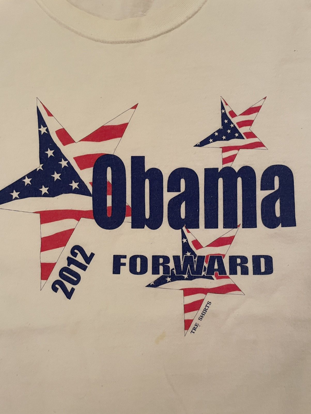 Vintage Vintage Barack Obama 2012 Forward Tee Size US XL / EU 56 / 4 - 4 Thumbnail