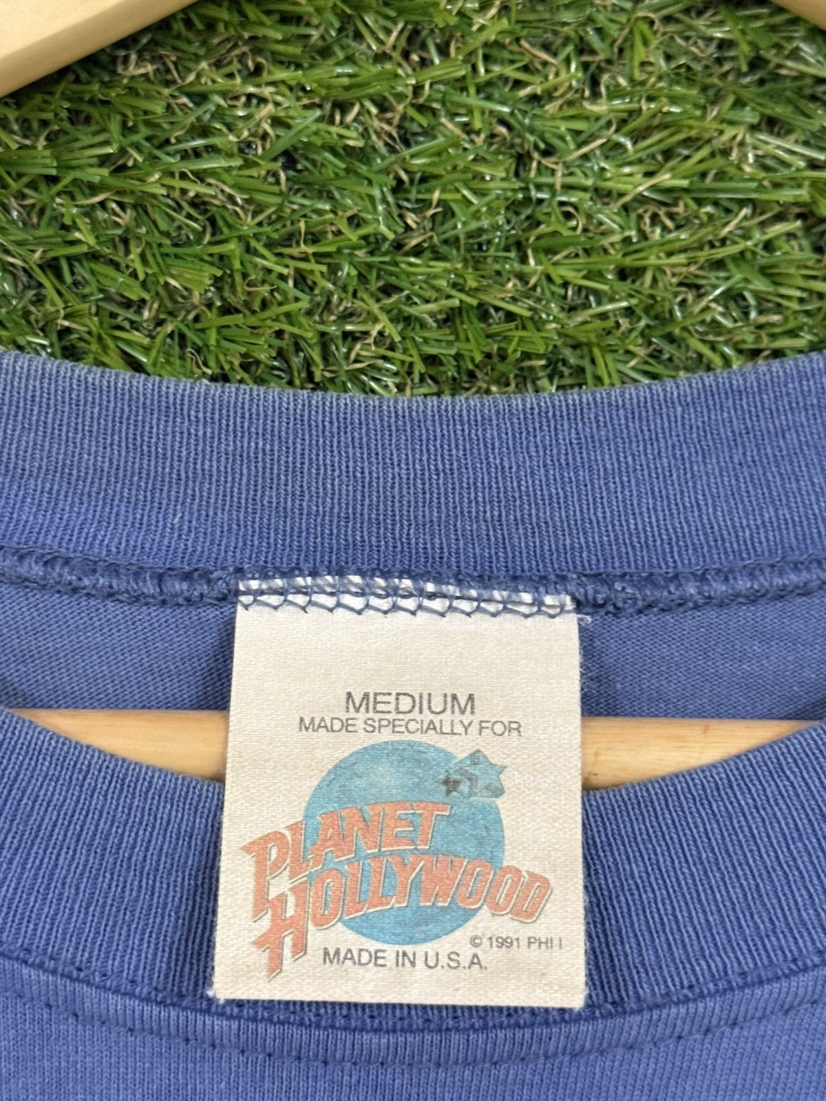Vintage Vintage Planet Hollywood Nashville Movie Rental Tee Blue Size US M / EU 48-50 / 2 - 3 Thumbnail