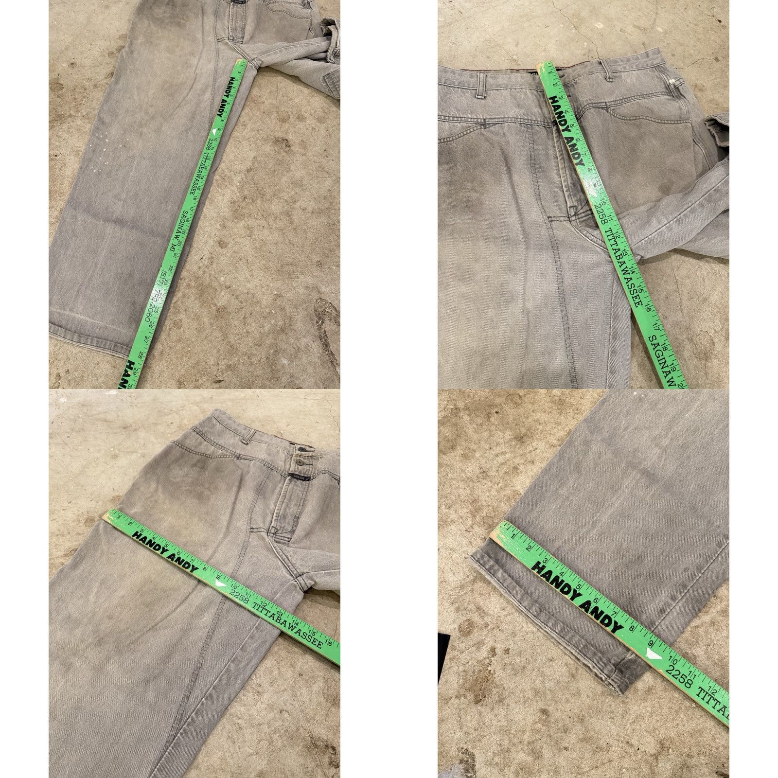 Vintage VINTAGE Girbaud Jeans Men 36x29 Cargo Pocket Denim 90s Hip Hop Baggy Straight Increase X Fit Carpenter Distressed No Size US 36 / EU 52 - 8 Thumbnail