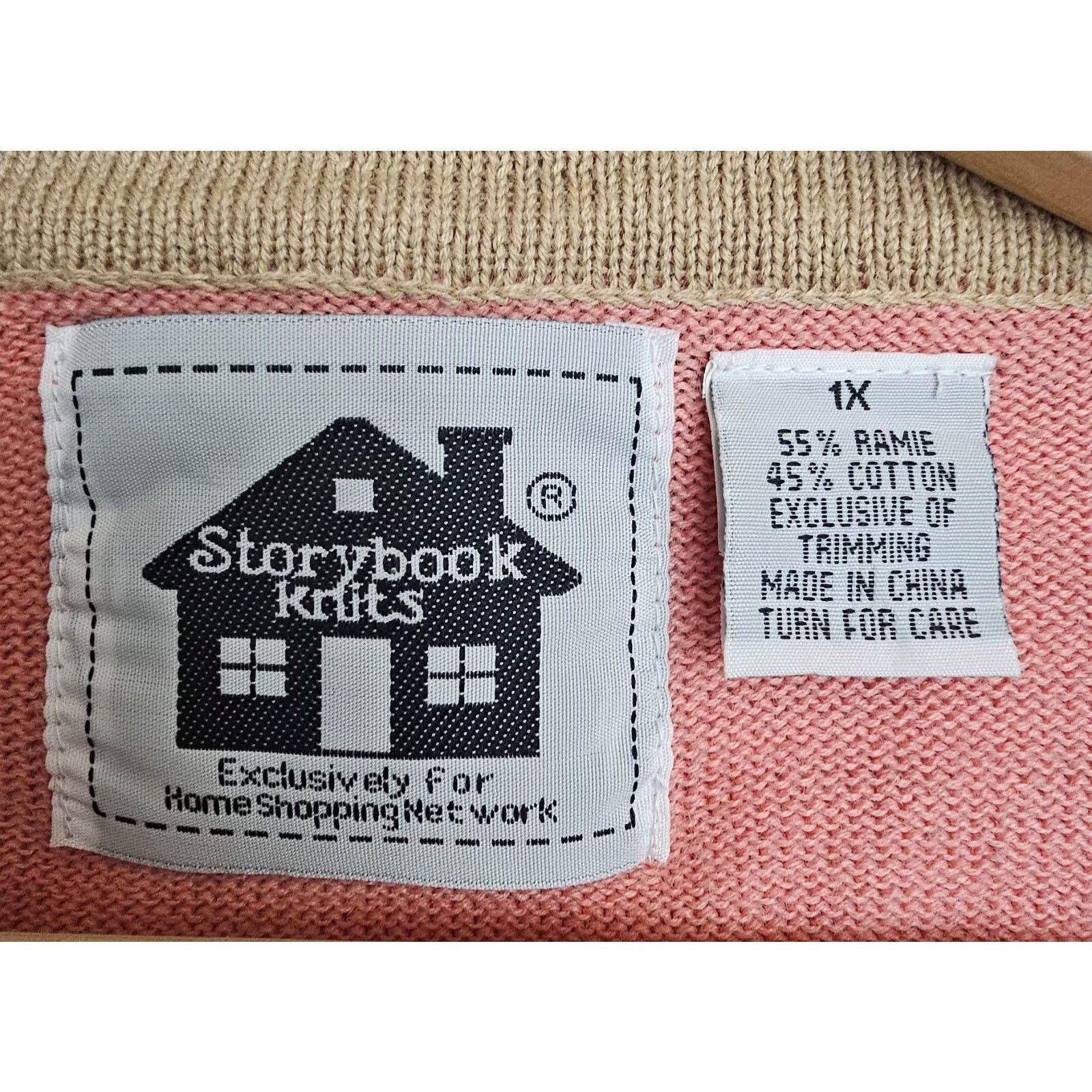 Other Vtg Handknits By Storybook Beach Sandcastle cardigan Sz 1x Size XXL / US 16-18 / IT 52-54 - 6 Thumbnail