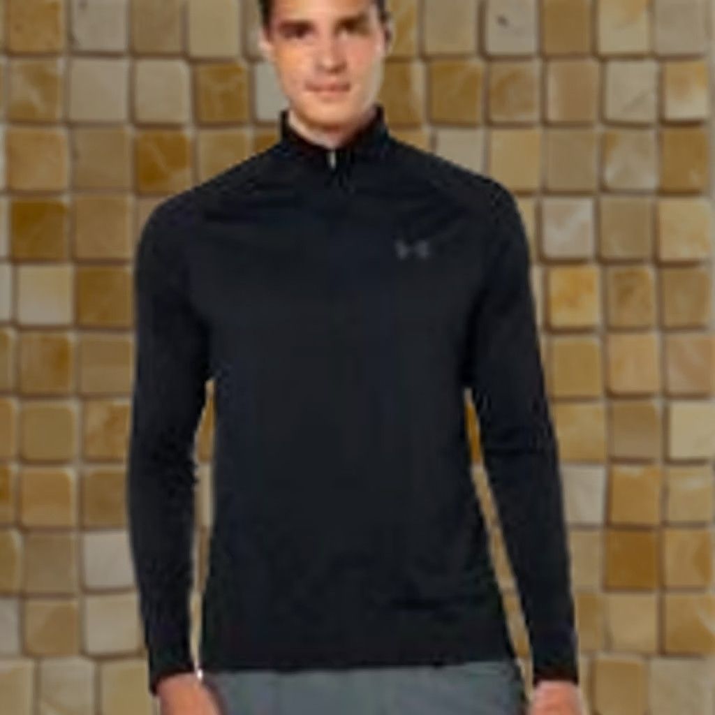 Under Armour NEW MENS UNDER ARMOUR HALF ZIP TECH SHIRT 2.0 BLACK LONG SLEEVES SIZE M Size US M / EU 48-50 / 2 - 1 Preview