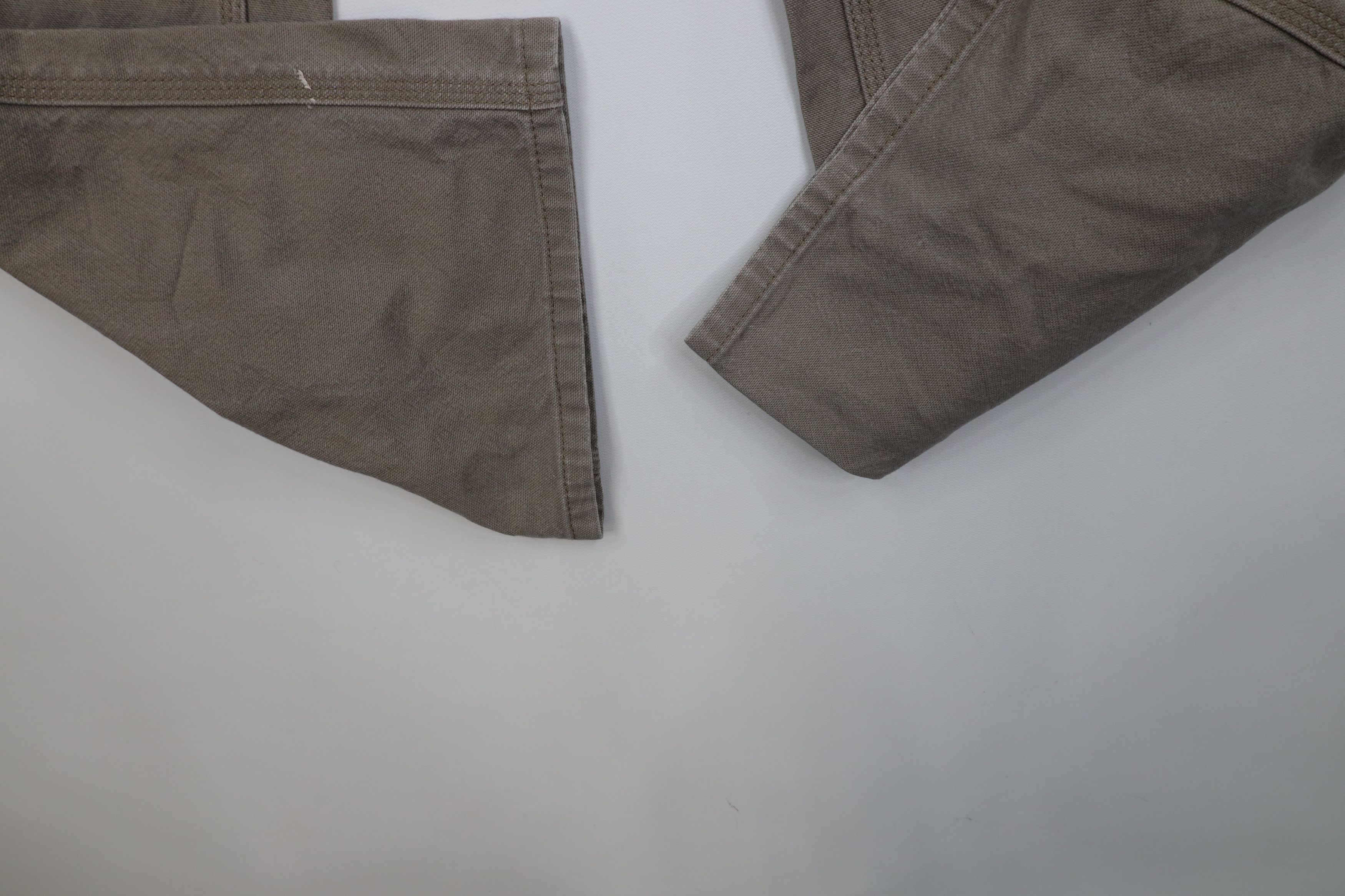 Carhartt Vintage Y2K Carhartt Wide Leg Dungaree Canvas Pants Beige Size US 33 - 5 Thumbnail