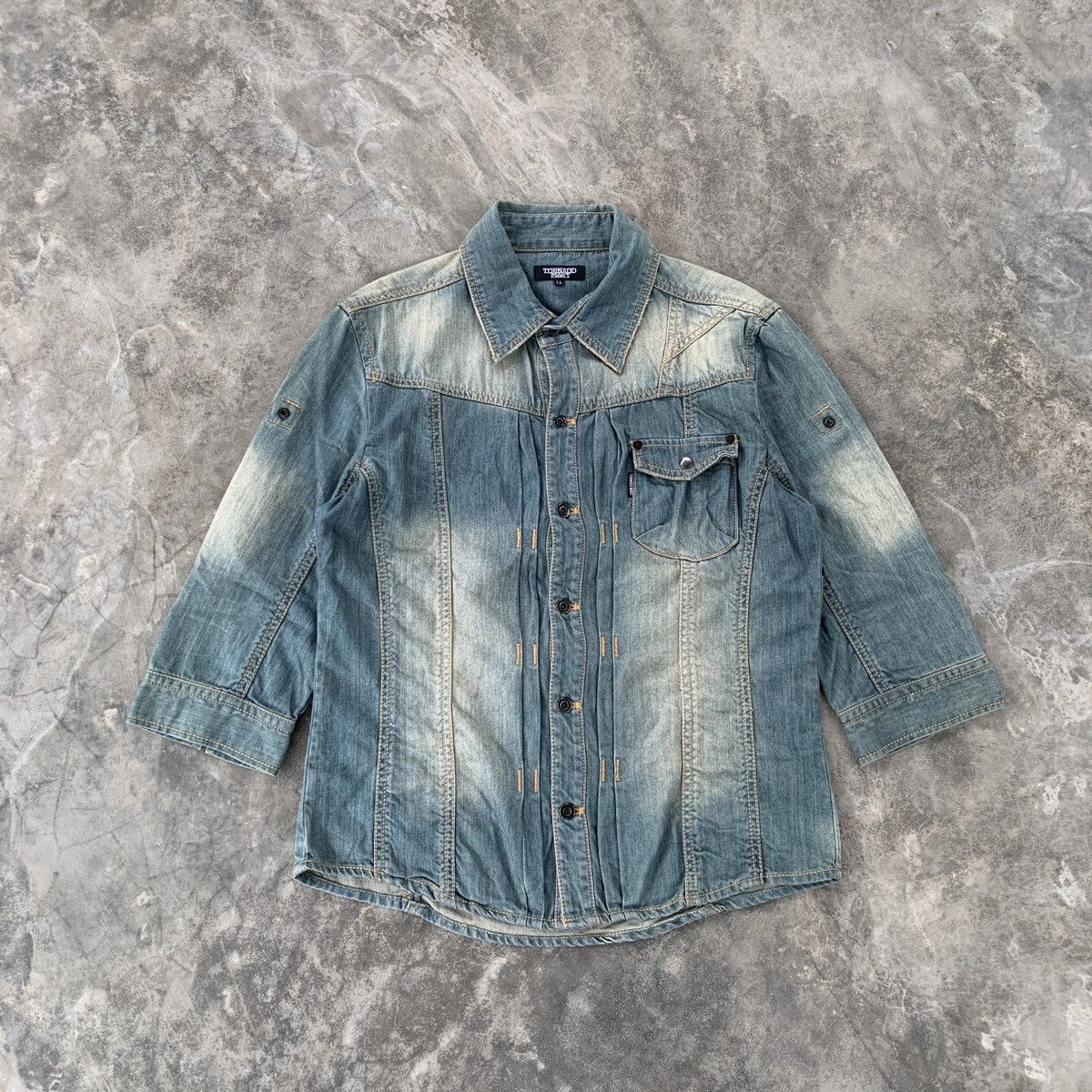 Japanese Brand × Tornado Mart Tornado Mart Lace Up Shirt | Grailed
