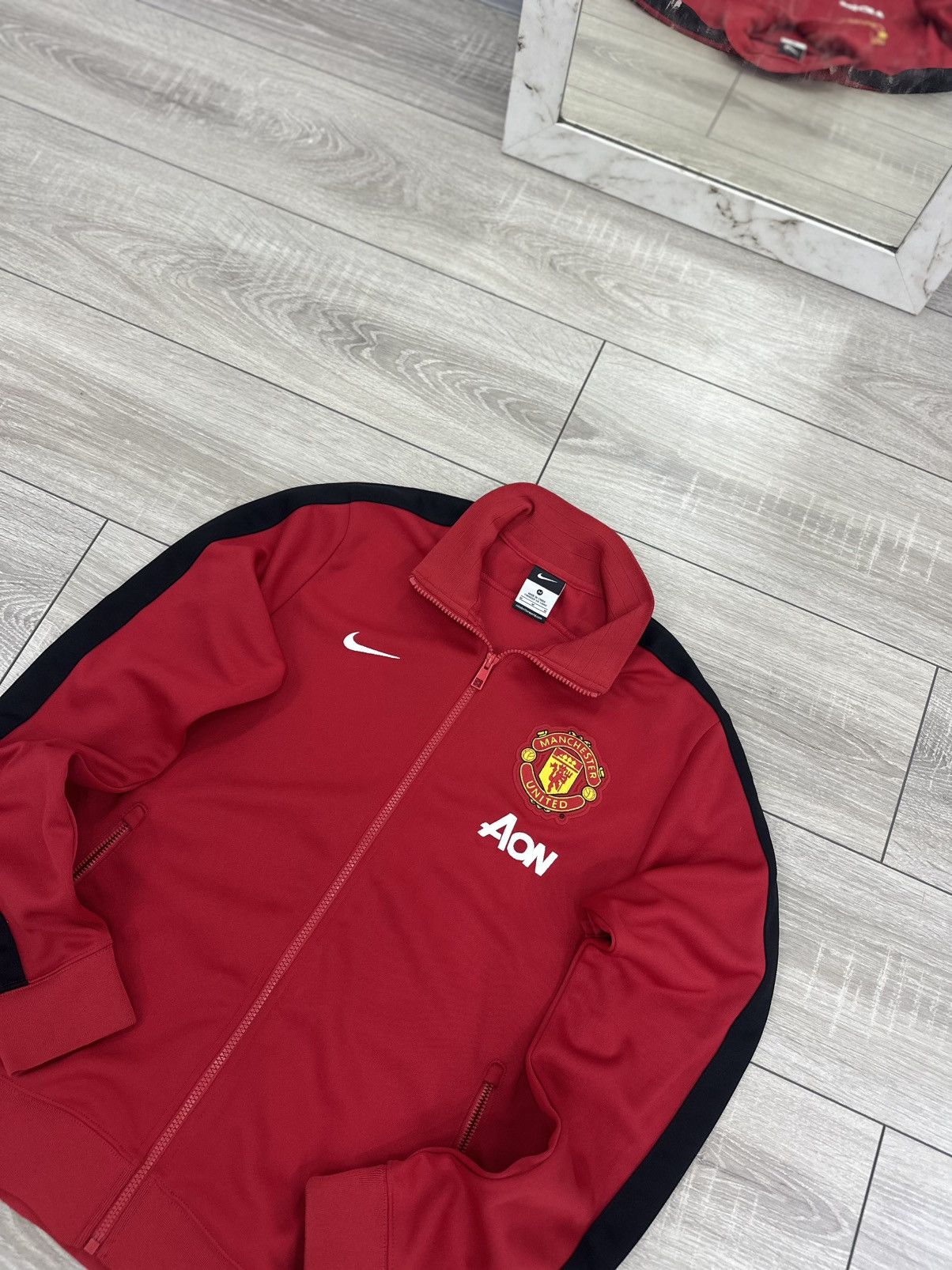Nike Nike Manchester United Vintage Track Jacket Zip Up Soccer Size US M / EU 48-50 / 2 - 3 Thumbnail