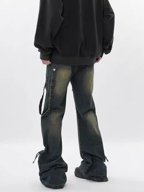 VIBE Vintage micro-flare pleated jeans Size US 34 / EU 50 - 5 Thumbnail