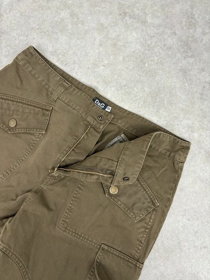 Dolce & Gabbana SS2003 Dolce & Gabbana Khaki Military Cargo Pants Size 28" / US 6 / IT 42 - 9 Thumbnail