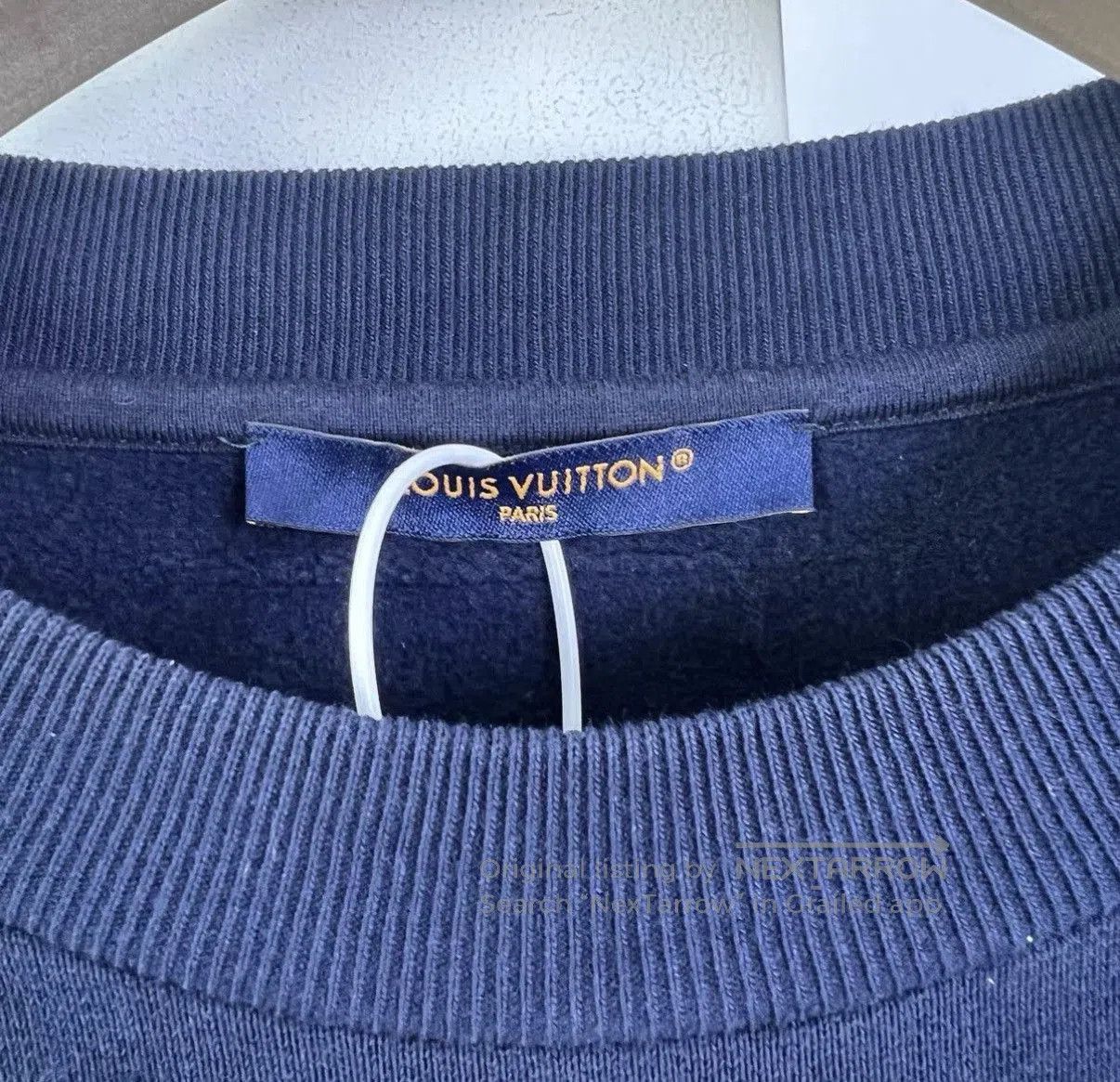 Louis Vuitton Blue Long Sleeve Sweatshirt with Text Print. Size US L / EU 52-54 / 3 - 3 Thumbnail