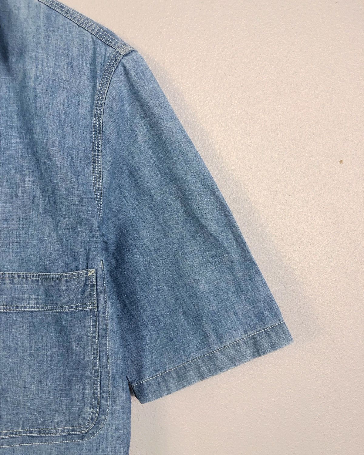 Lemaire × Uniqlo Rare Uniqlo X Lemaire Denim Button Ups Shirt Size US M / EU 48-50 / 2 - 6 Thumbnail