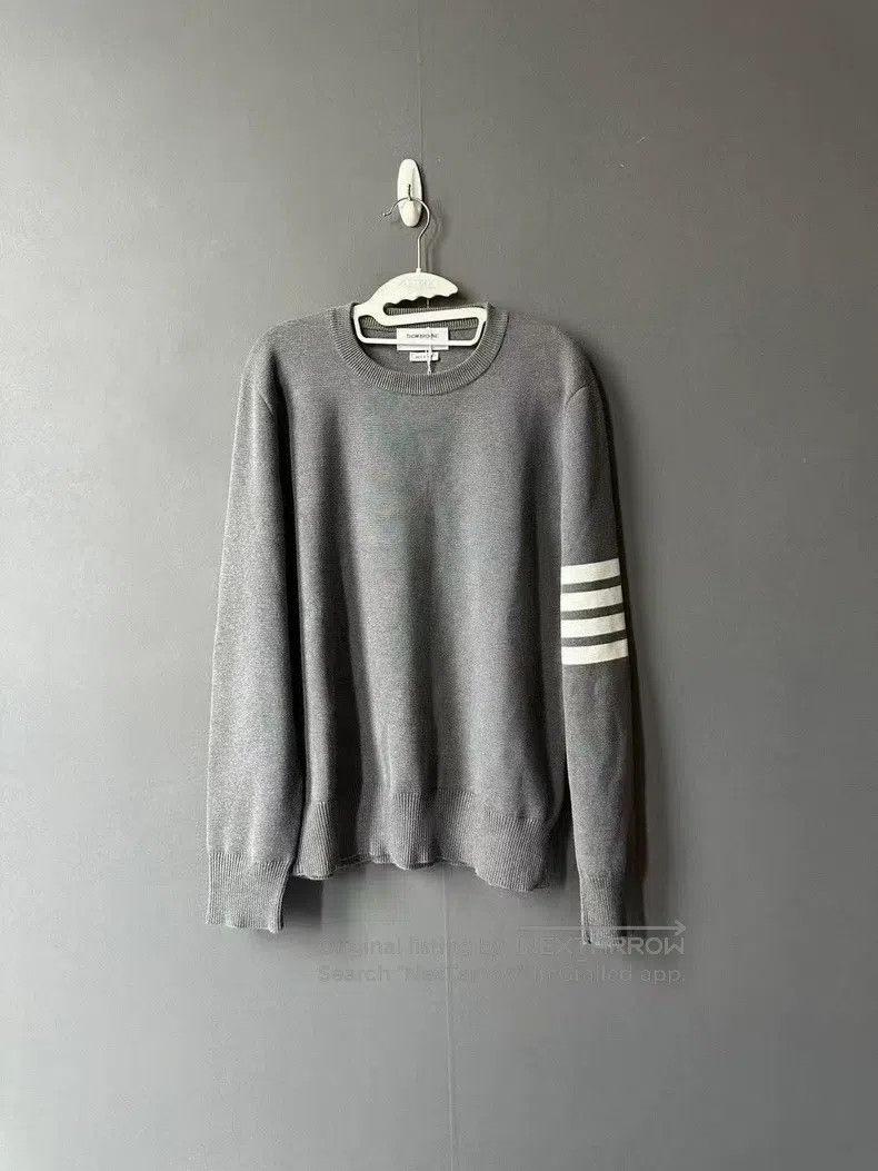 Thom Browne Thom Browne Gray sweater Size US L / EU 52-54 / 3 - 1 Thumbnail