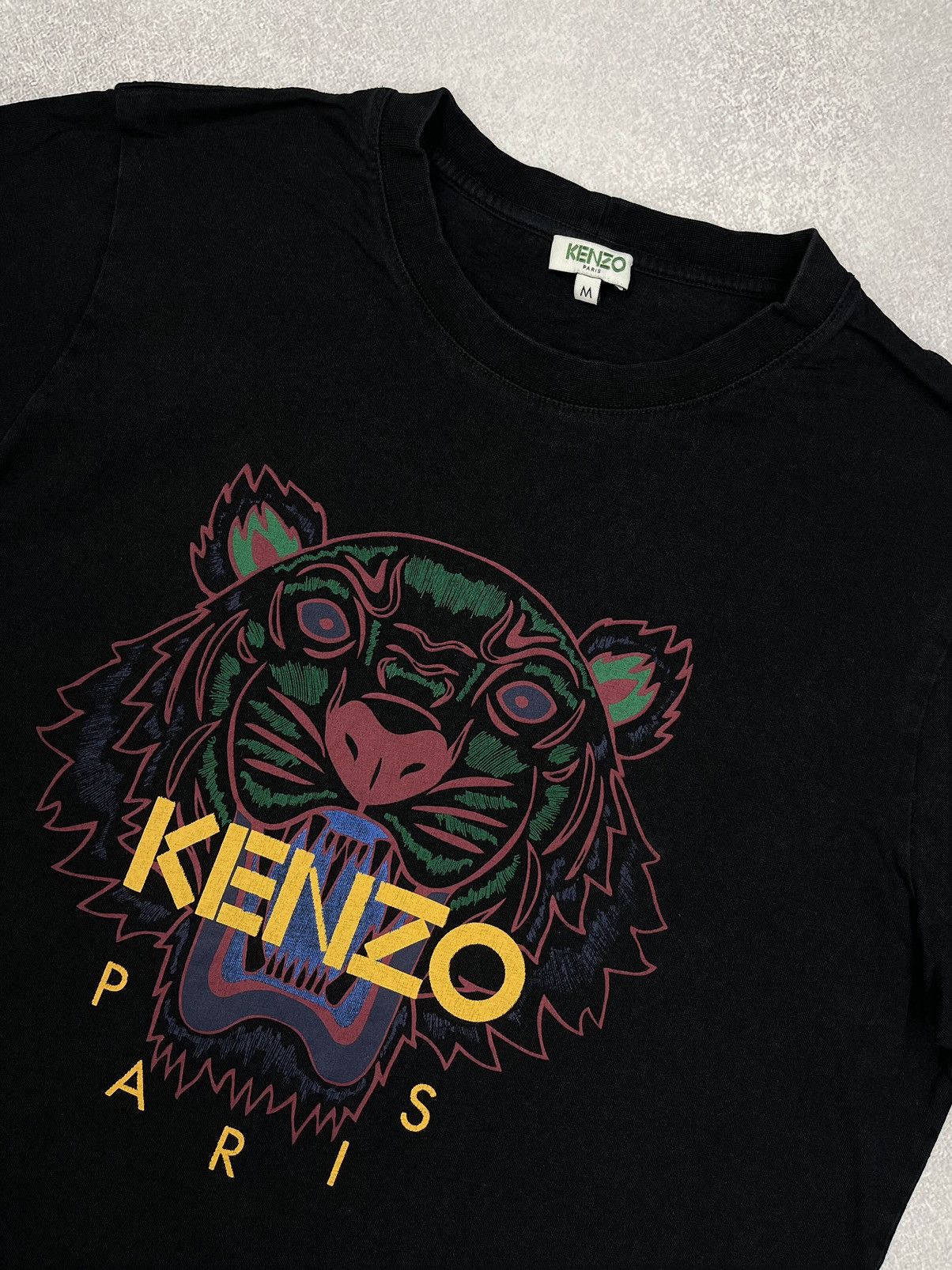 Kenzo Mens Kenzo Black T Shirt Big Logo Tiger Size M Size US M / EU 48-50 / 2 - 4 Thumbnail