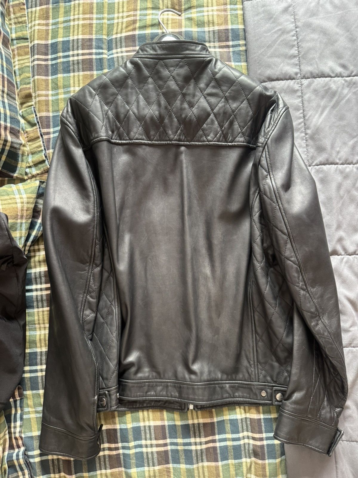 Salvatore Ferragamo Salvatore Ferragamo Leather Jacket Size US XL / EU 56 / 4 - 2 Thumbnail