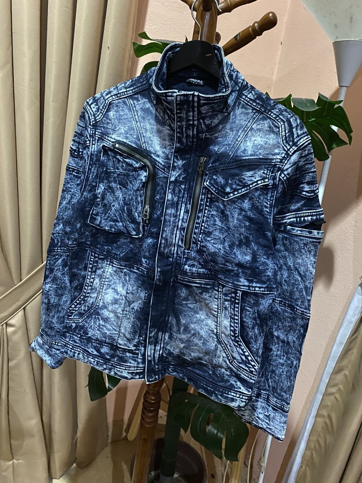 Japanese Brand Cordura Denim Jacket Procore Blue Wash – Rugged Workwear Size US M / EU 48-50 / 2 - 4 Thumbnail