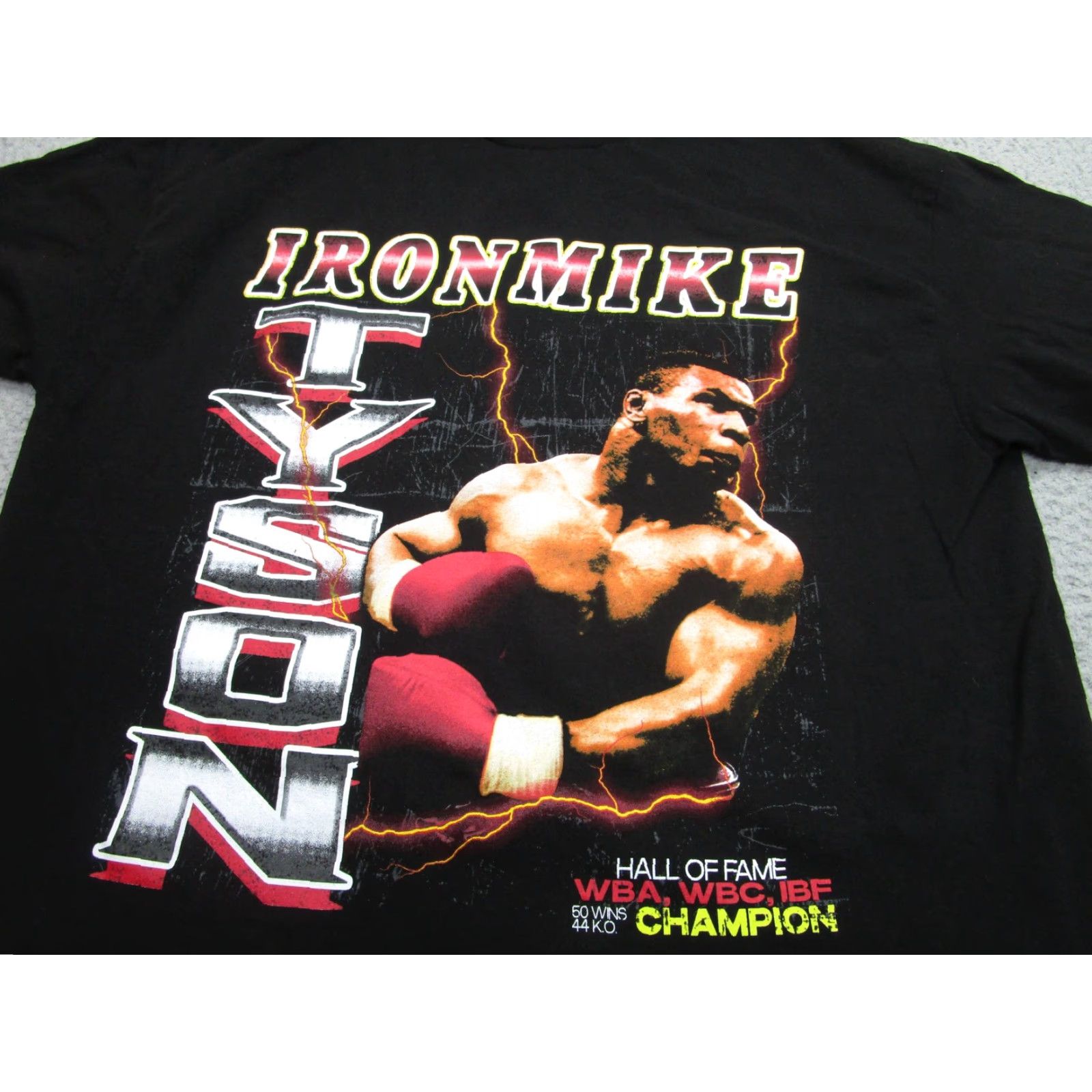 Champion Mike Tyson Shirt Black Iron Mike Boxing Hall Of Fame Champion Tee Mens XL Size US XL / EU 56 / 4 - 2 Thumbnail