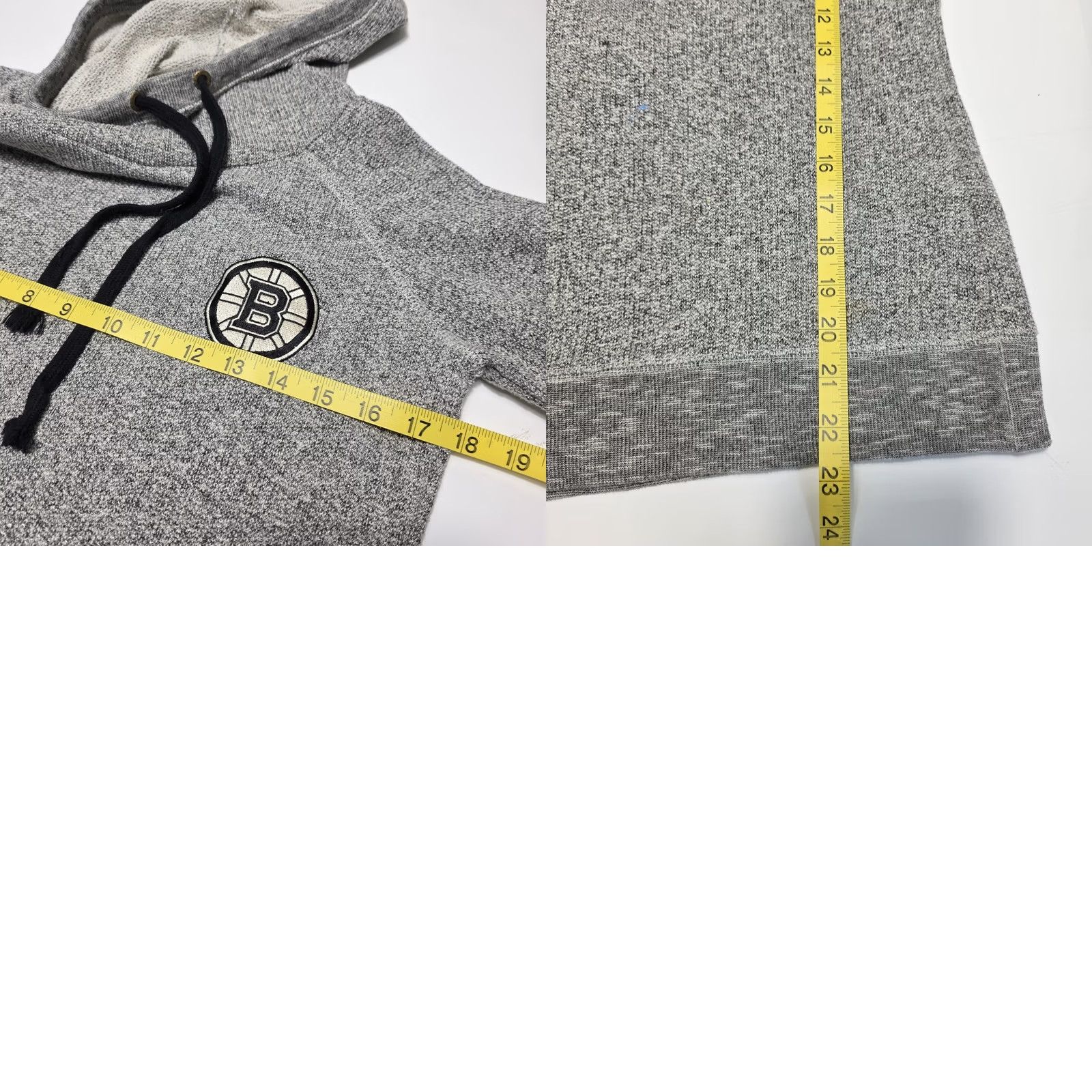 NHL Boston Bruins Old Time Hockey Newbury Collection Women’s Small Gray Hoodie NHL Size S / US 4 / IT 40 - 8 Thumbnail